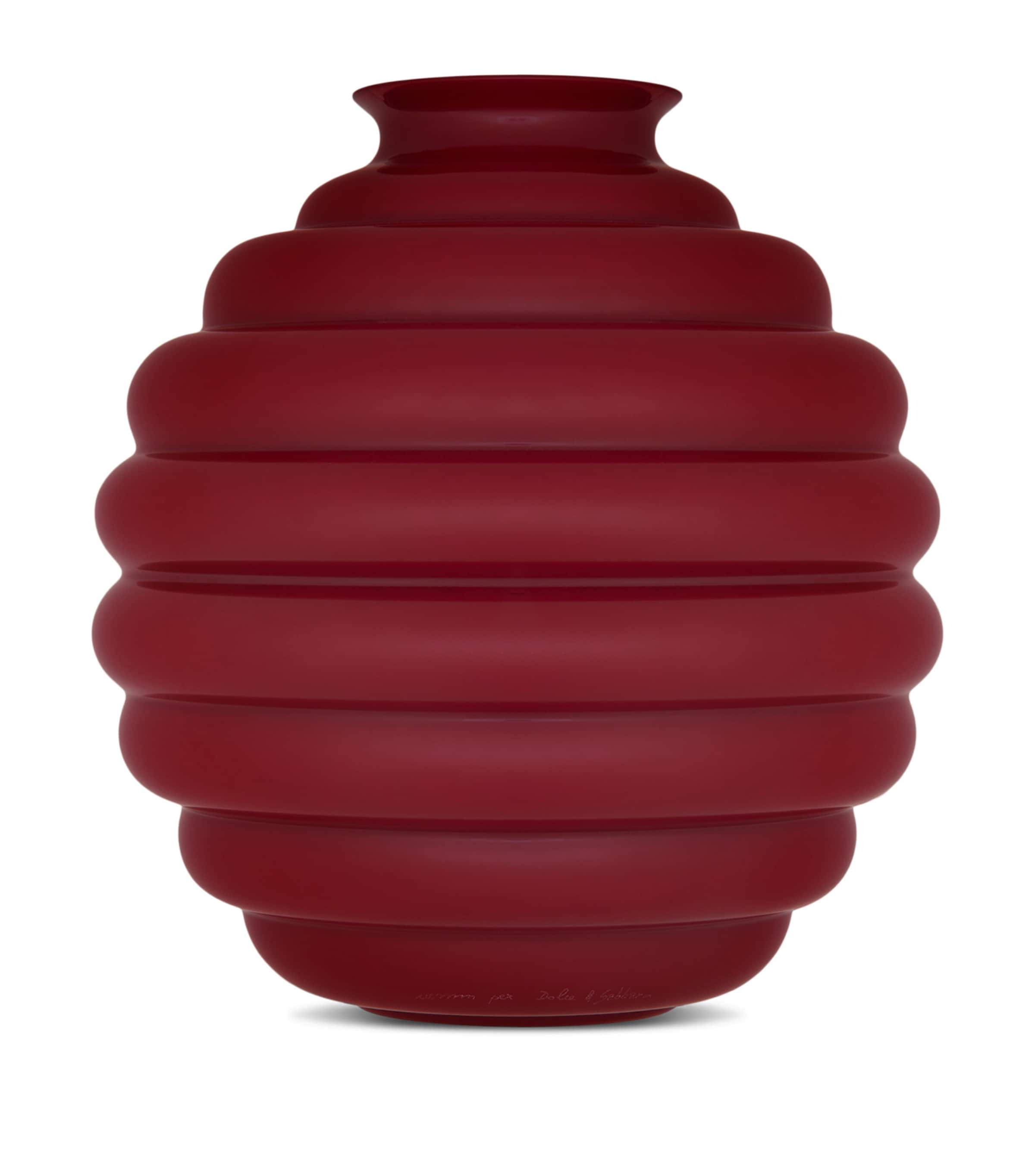 Dolce&Gabbana Casa x Venini Large Murano Glass Déco Vase (29cm) Rosso/acquamar