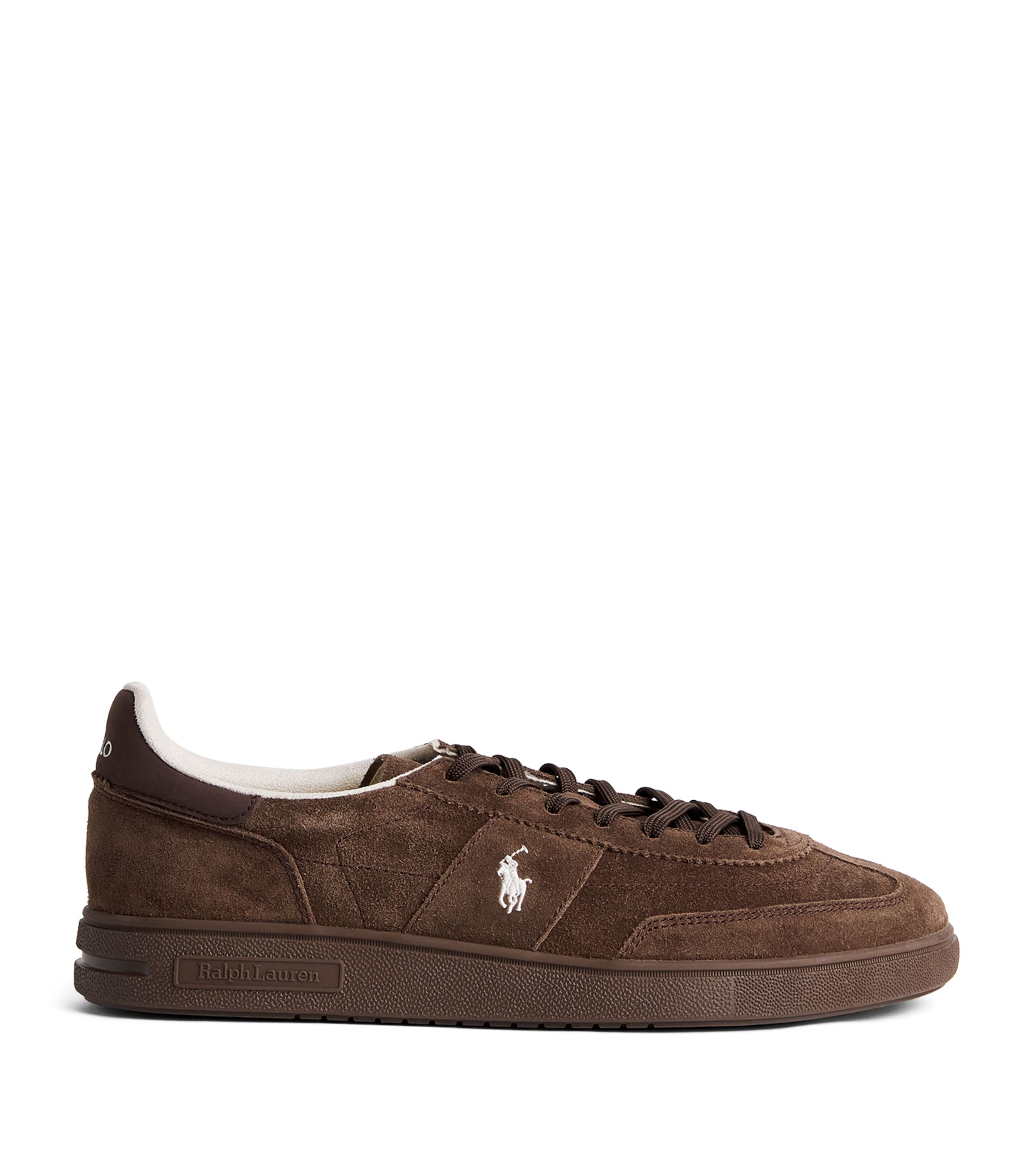 Polo Ralph Lauren Suede Bedford Sneakers Choclate Brn/drk Brn