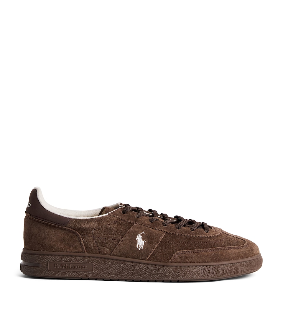 Polo Ralph Lauren Suede Bedford Sneakers Choclate Brn/drk Brn