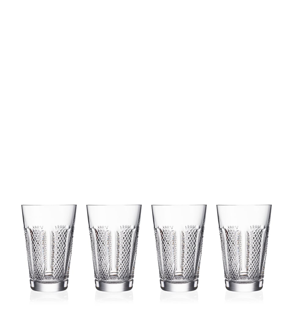 Set of 4 Crystal Hibernia Mastercraft HiBall Glasses (350ml)