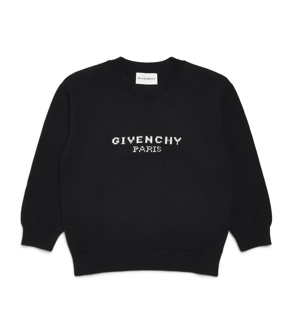 Givenchy Kids Cotton Jacquard-Logo Sweater (4-12+ Years)
