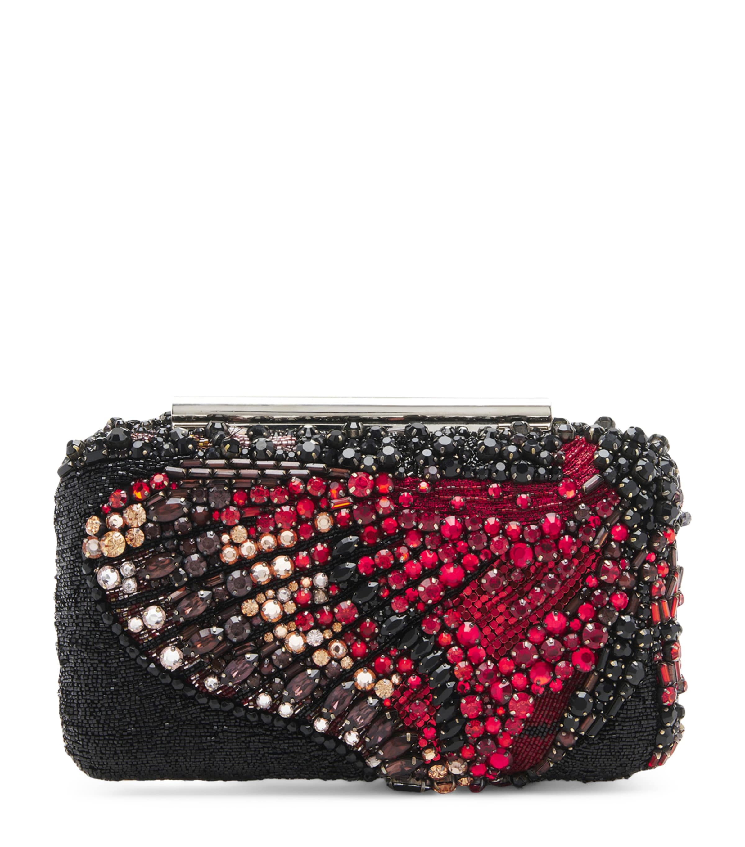 Embellished T-Bar Box Clutch Bag