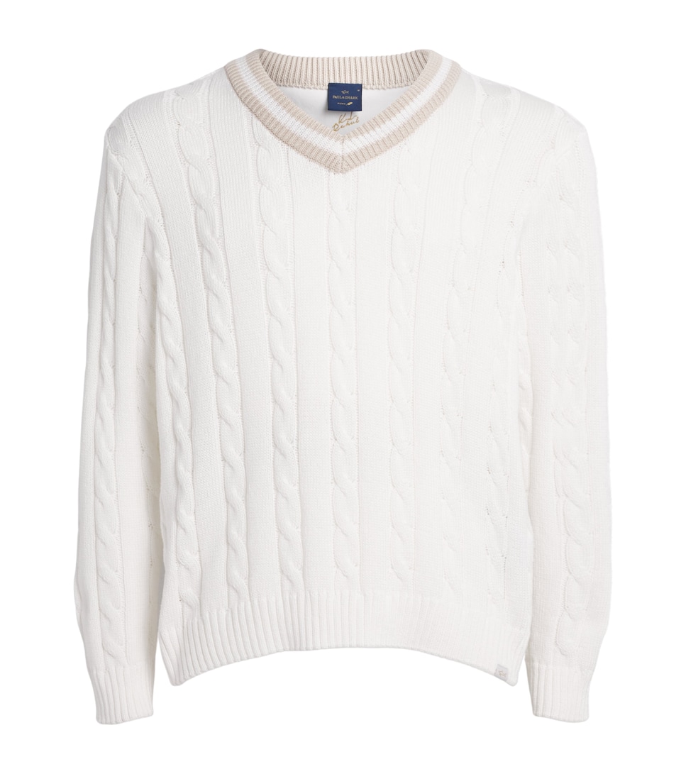 Cotton Cable-Knit Sweater