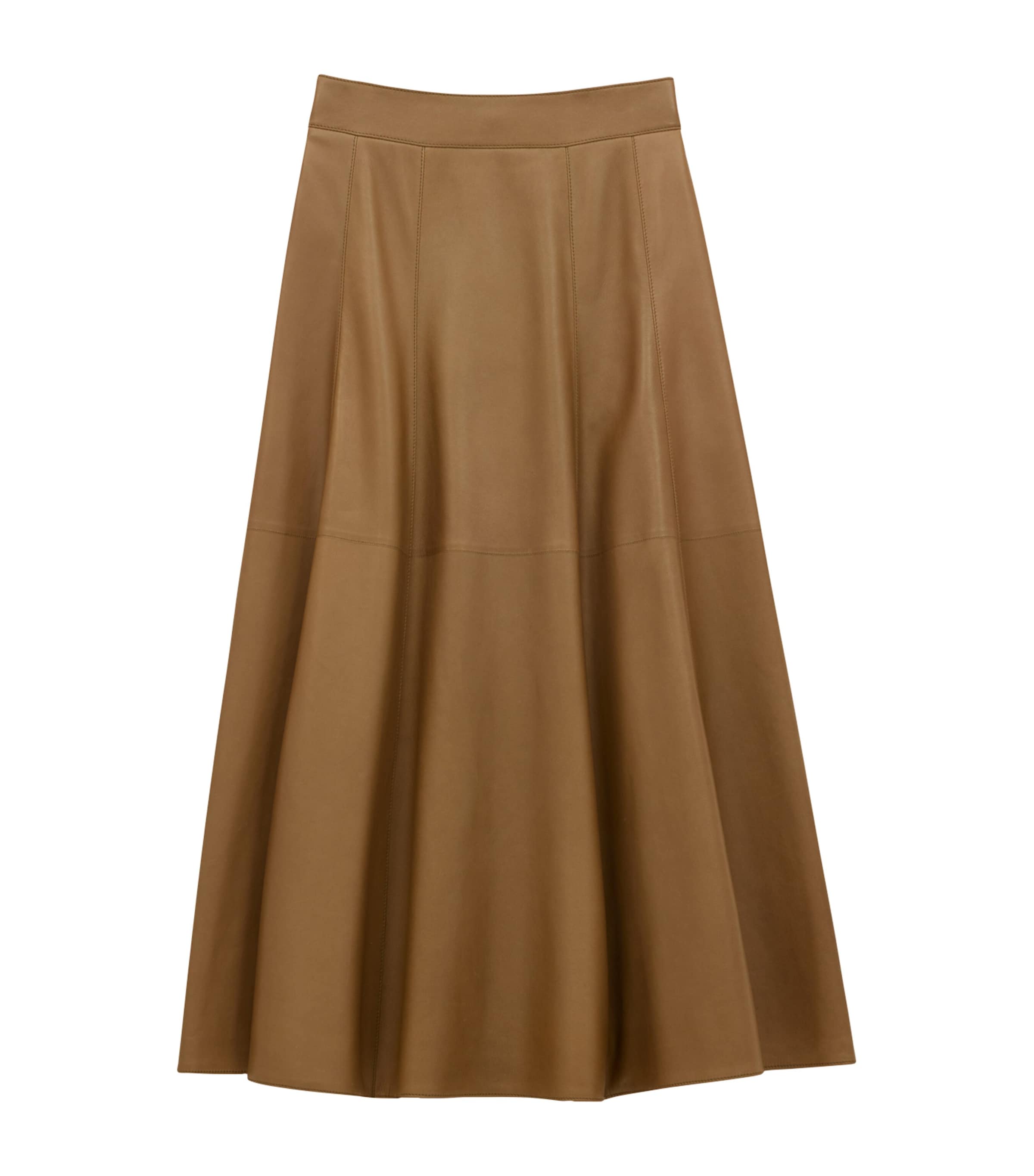 Lambskin Maxi Skirt