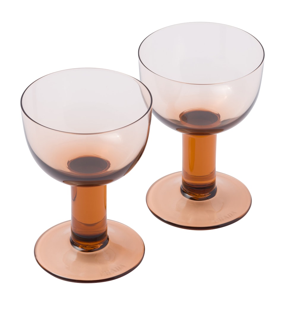 Prada Plinth Red Wine Glasses (Set of 2)