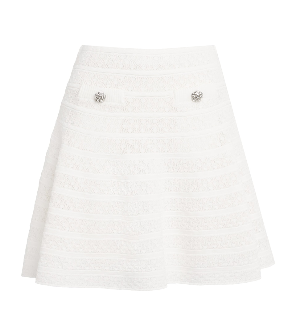 Pointelle Mini Skirt