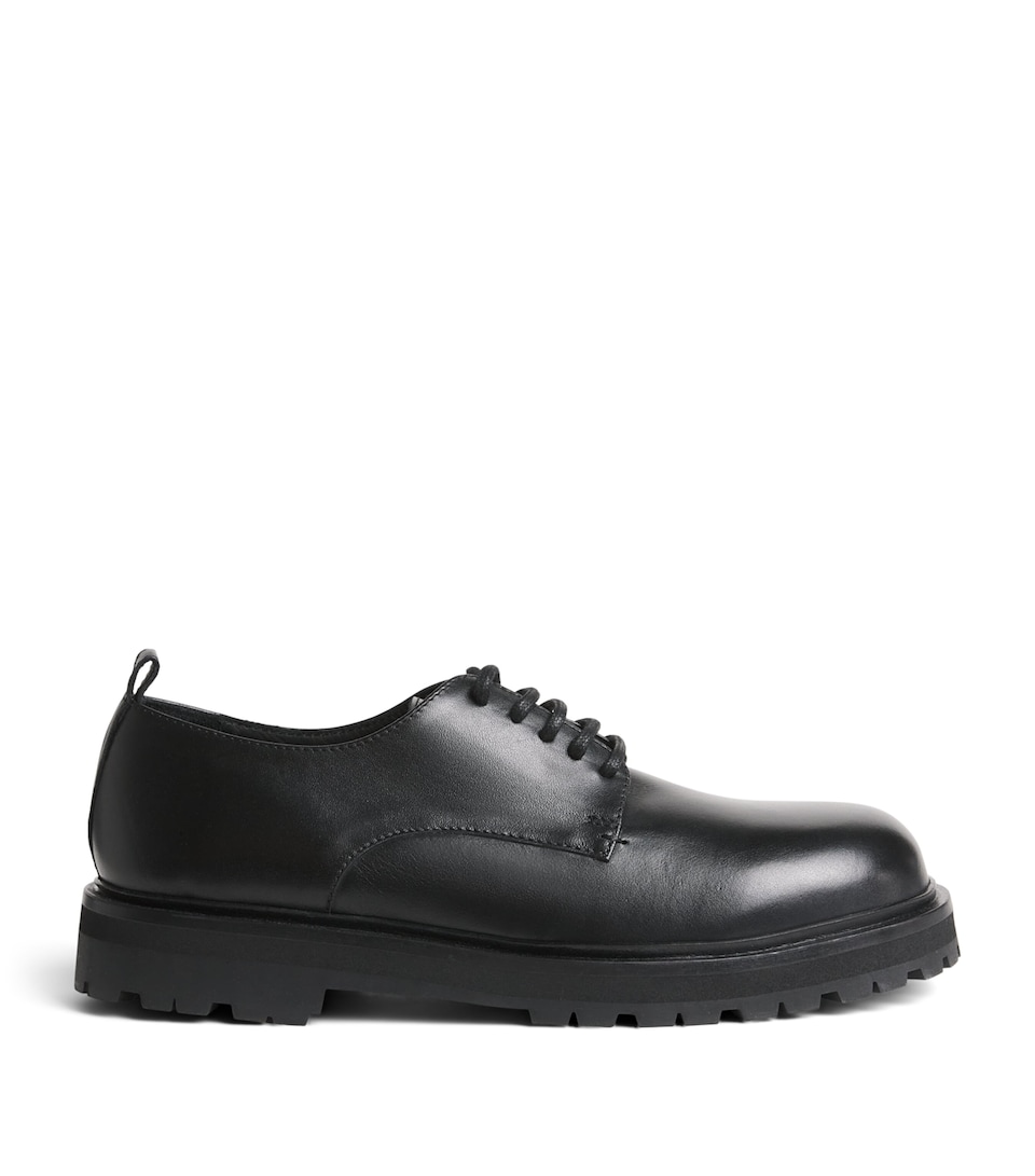 Studio Nicholson Leather Jackson Derby Shoes Black
