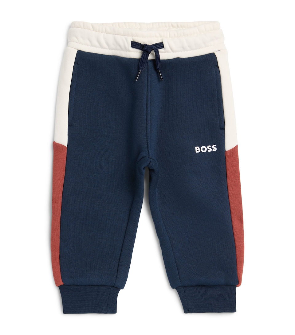 BOSS Kidswear Panelled Sweatpants (3-18 Months) Navy