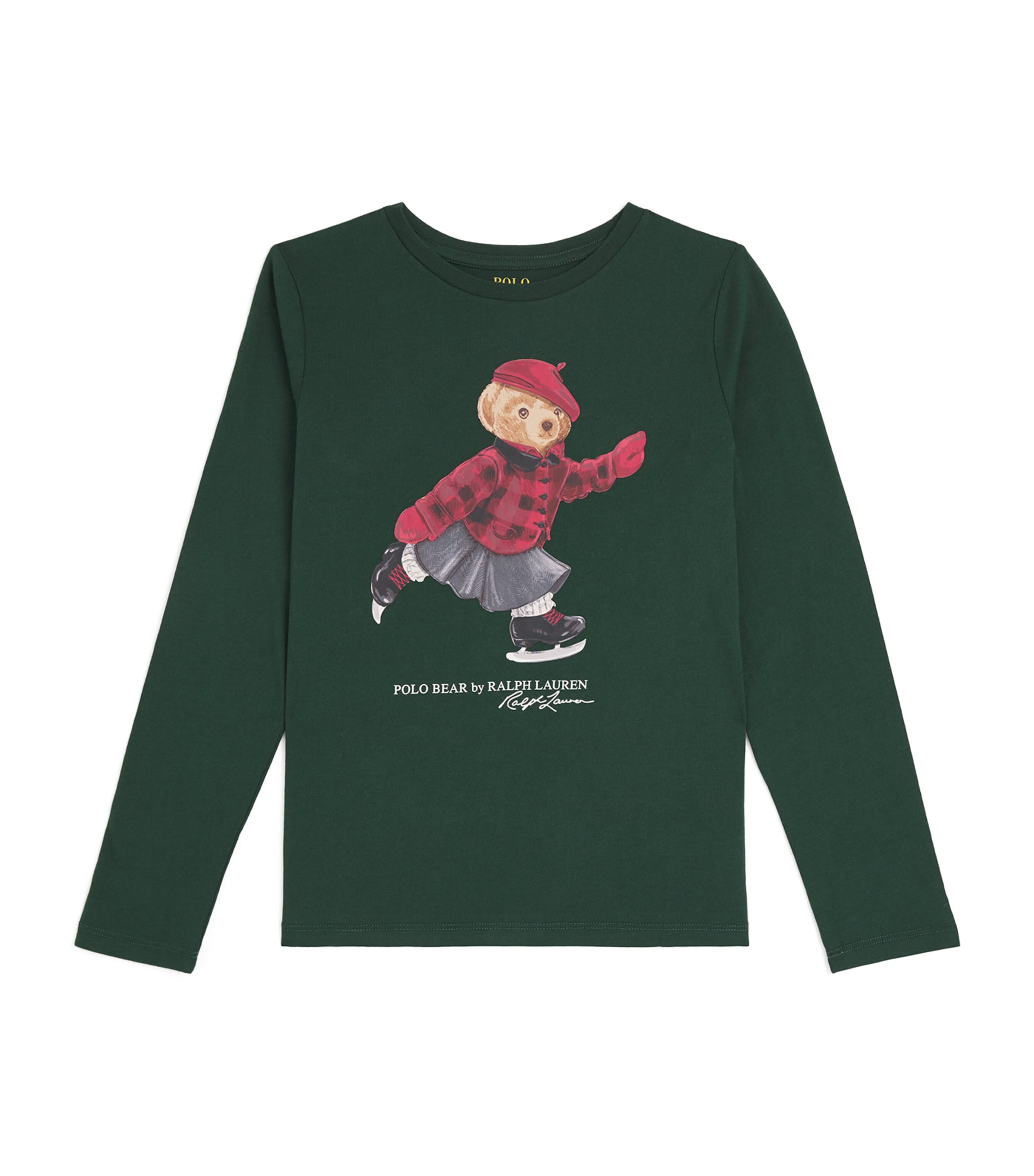 Long-Sleeve Skating Polo Bear T-Shirt (6-14 Years)