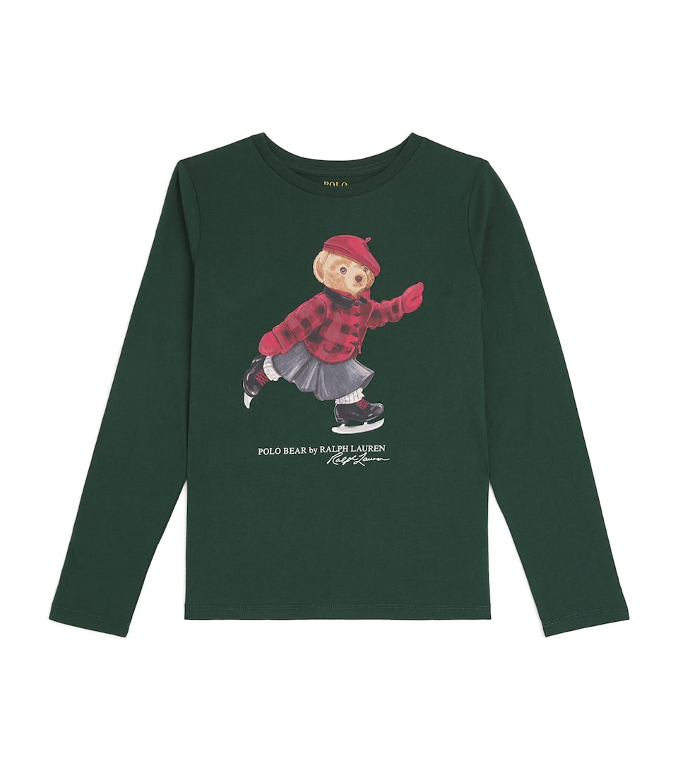 Long-Sleeve Skating Polo Bear T-Shirt (6-14 Years)
