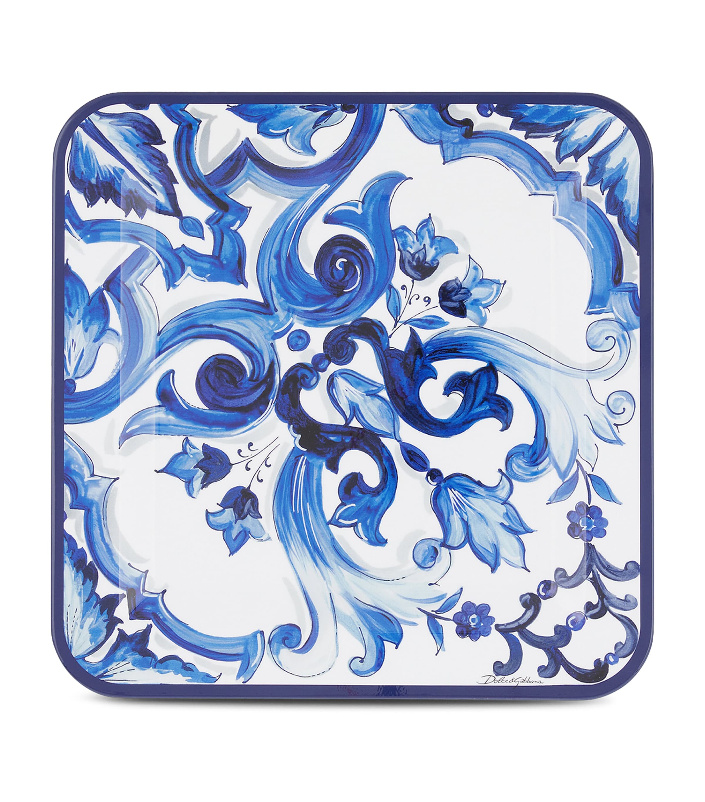 Dolce&Gabbana Casa Wooden Blu Mediterraneo Tray Blu Mediterran