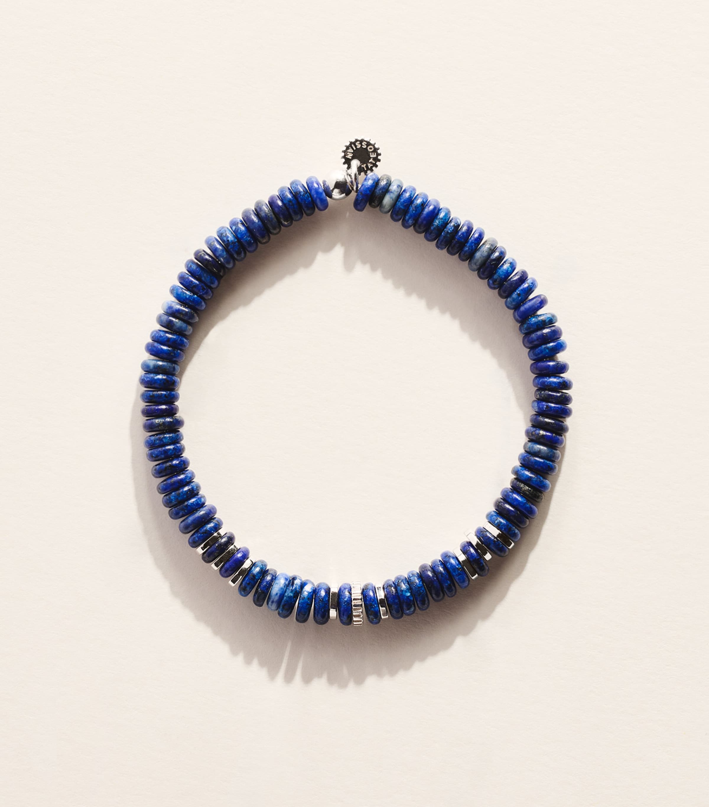 Tateossian Lapis Lazuli Disc Bracelet Blue