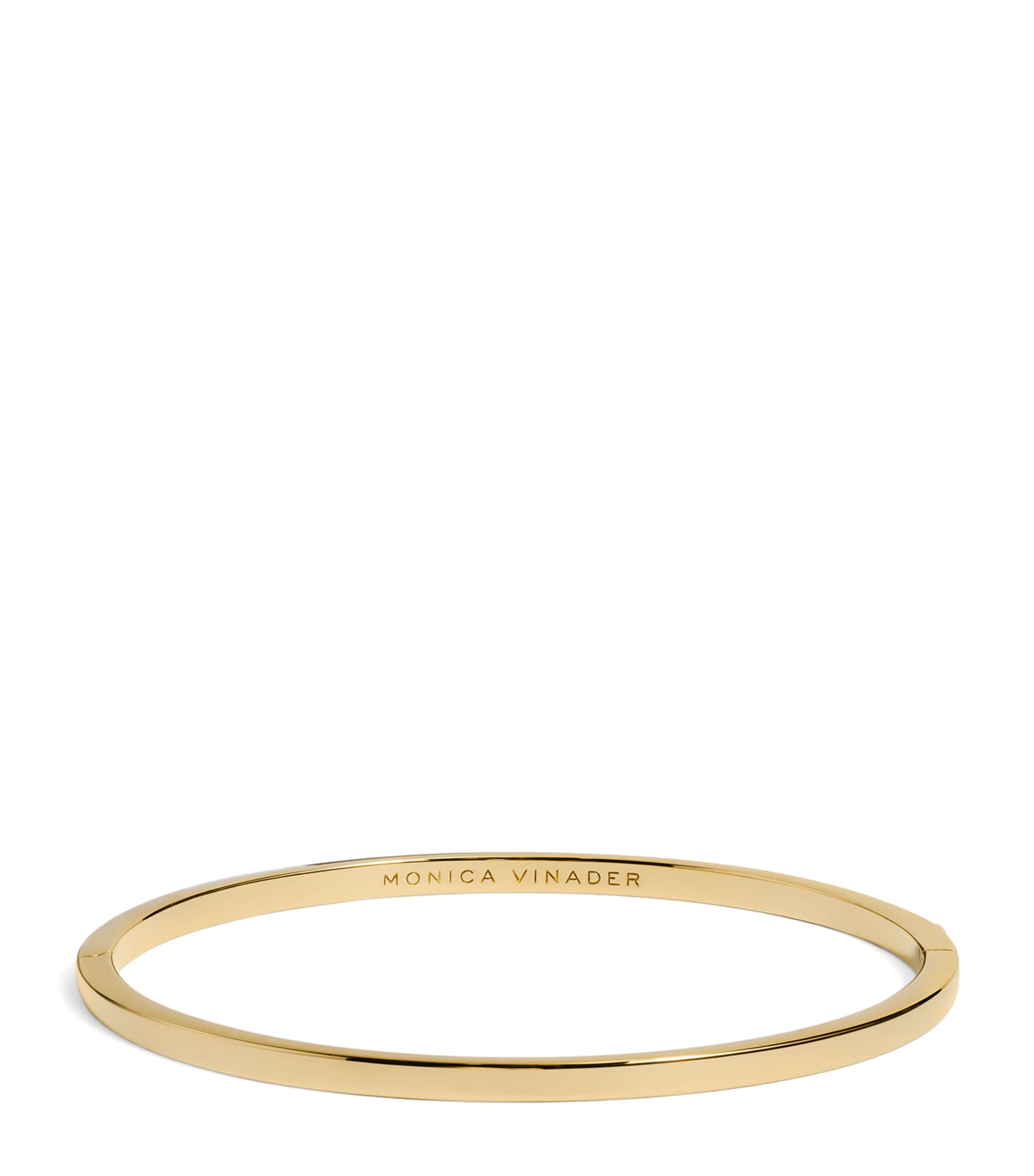 Monica Vinader Gold Vermeil Essentials Bangle Gold