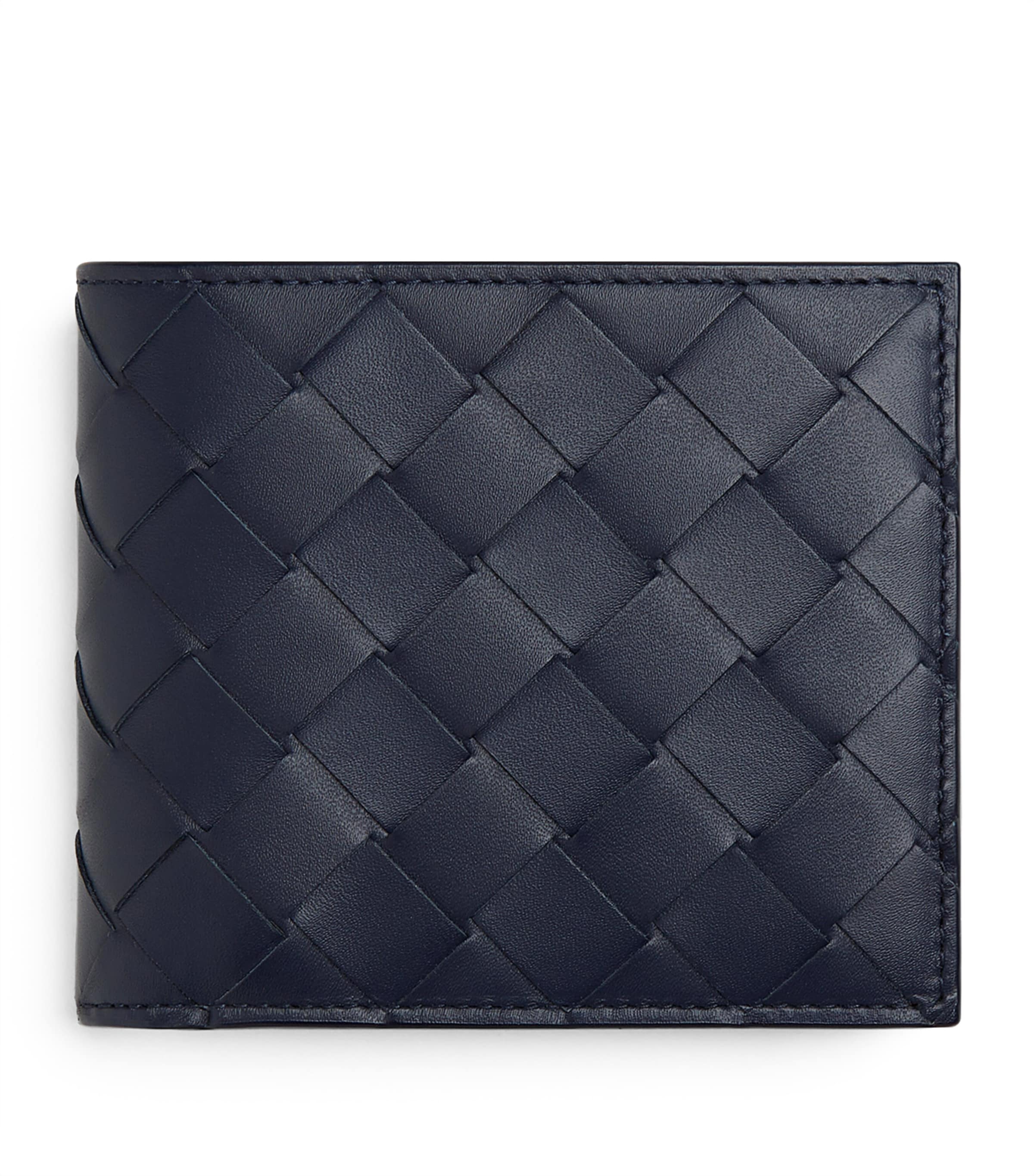 Bottega Veneta Leather Intrecciato Bifold Wallet