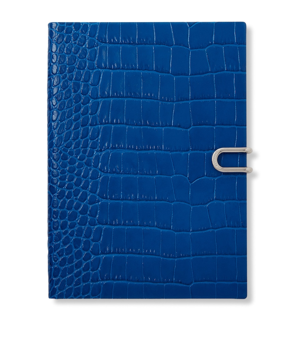 Smythson Leather Mara Soho A5 Mid-Year 2026 Diary Cerulean