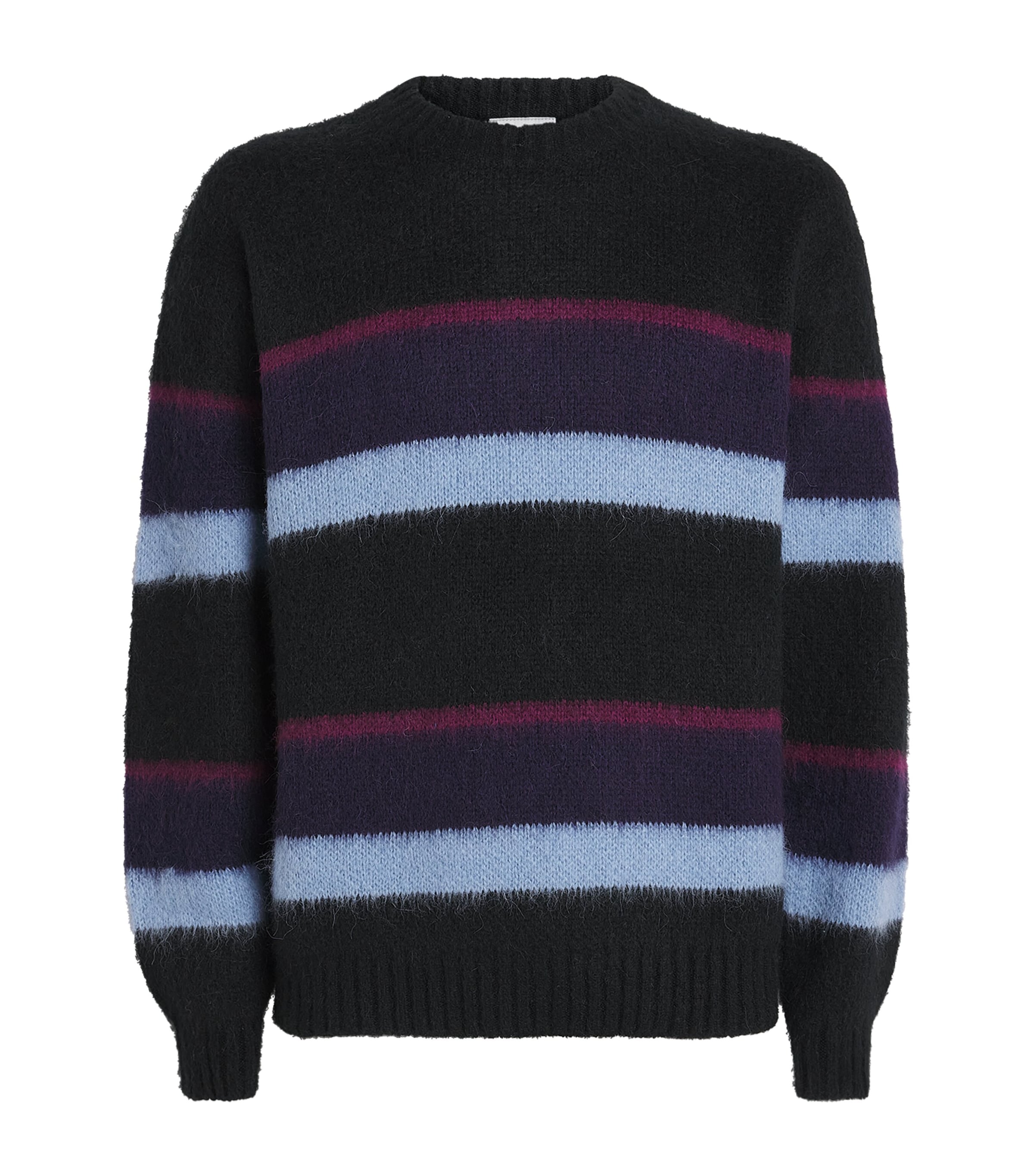 Carhartt WIP Mens Stripe Merton Sweater Sndlng Str/d Nvy