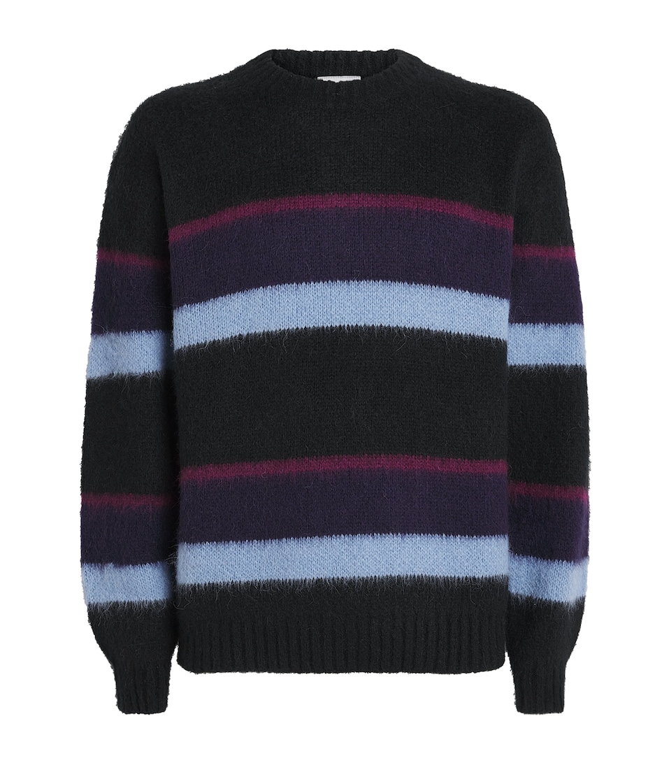 Carhartt WIP Mens Stripe Merton Sweater Sndlng Str/d Nvy