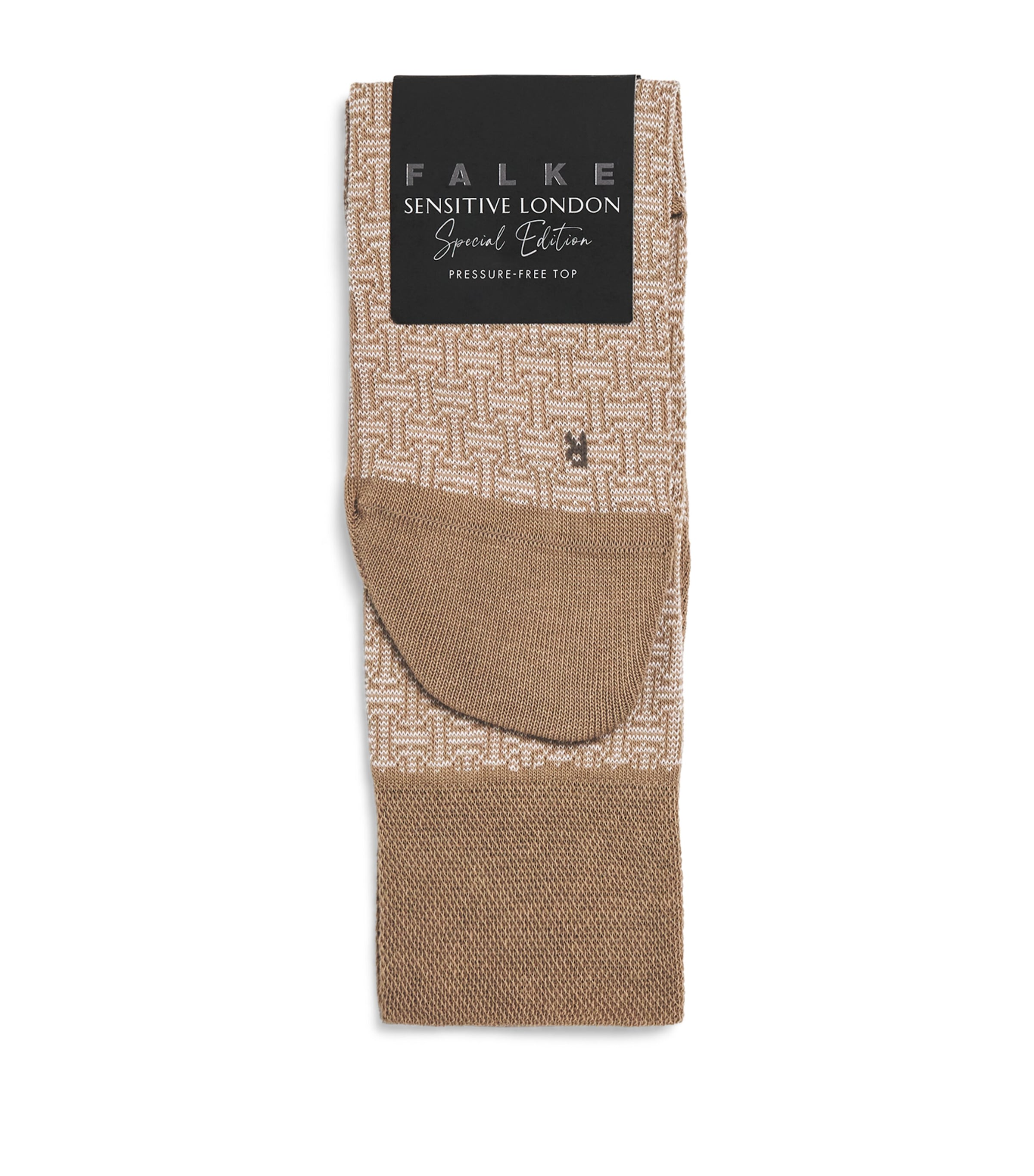 Falke Mens Cotton-Blend Sensitive London Socks Sesame