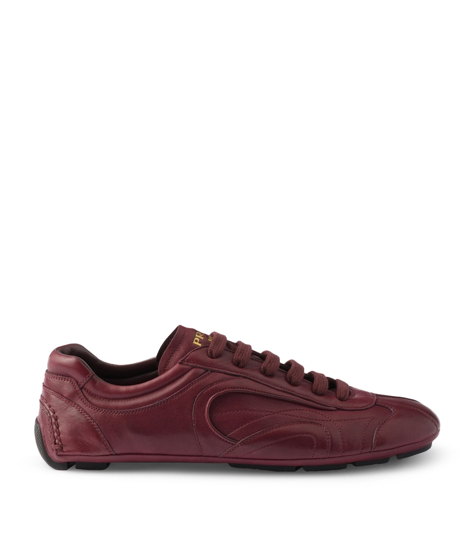 Nappa Leather Antiqued Sneakers