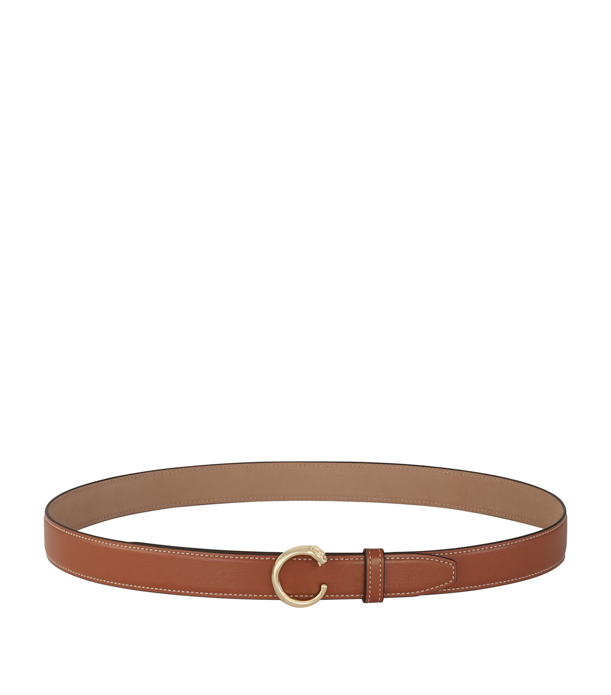 Small Leather Panthère de Cartier Belt (75cm)