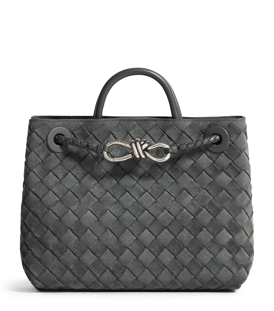 Bottega Veneta Small Suede Andiamo Top-Handle Bag
