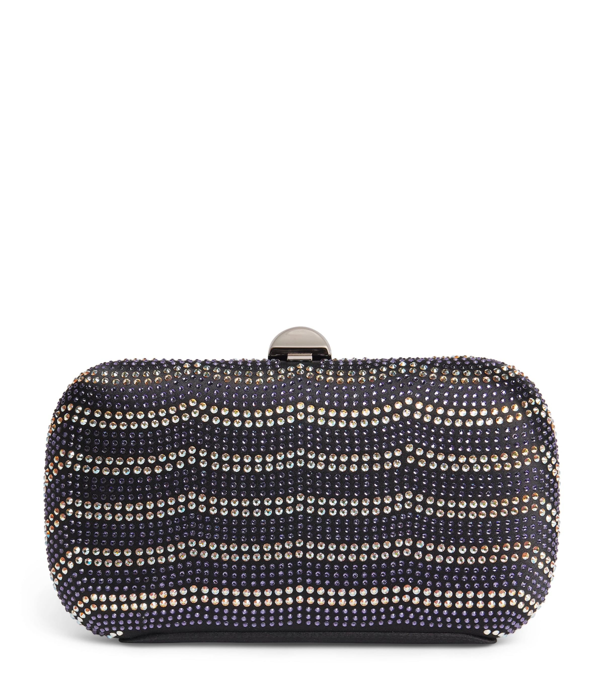 Rodo Embellished Wave Clutch Bag Black