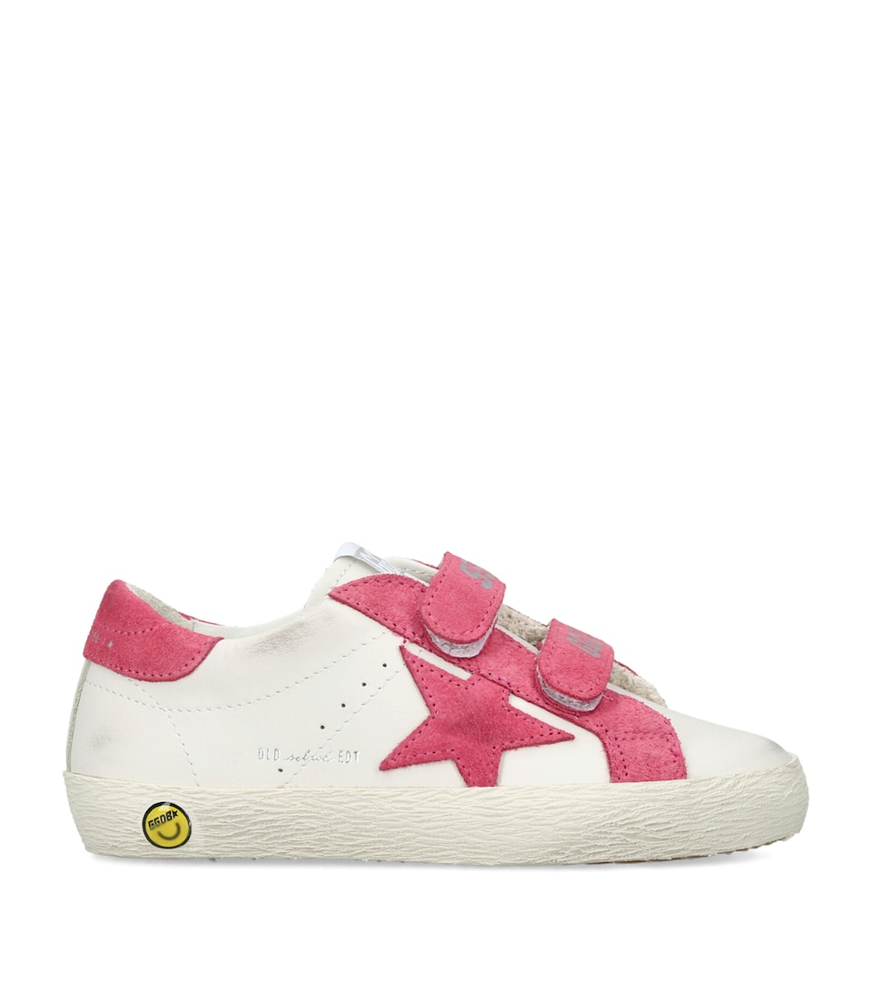 Golden Goose Leather Old School Sneakers Pink Comb