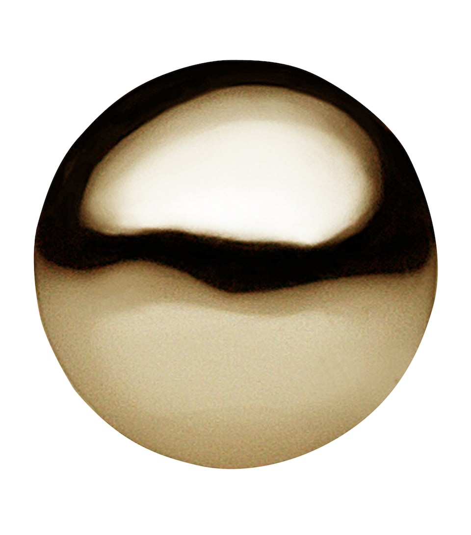 Yellow Gold Ball Threaded Stud Earring (2mm)