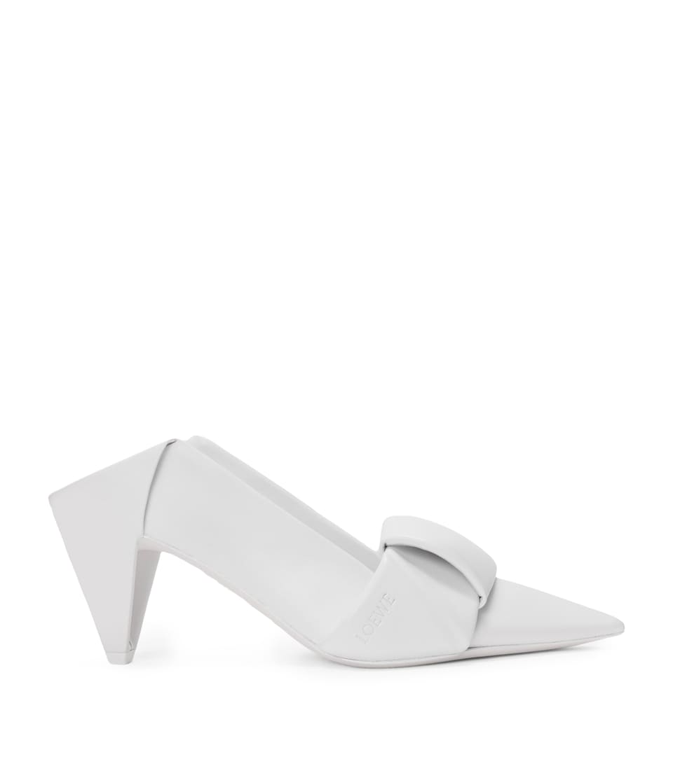Lambskin Origami Heeled Mules 70