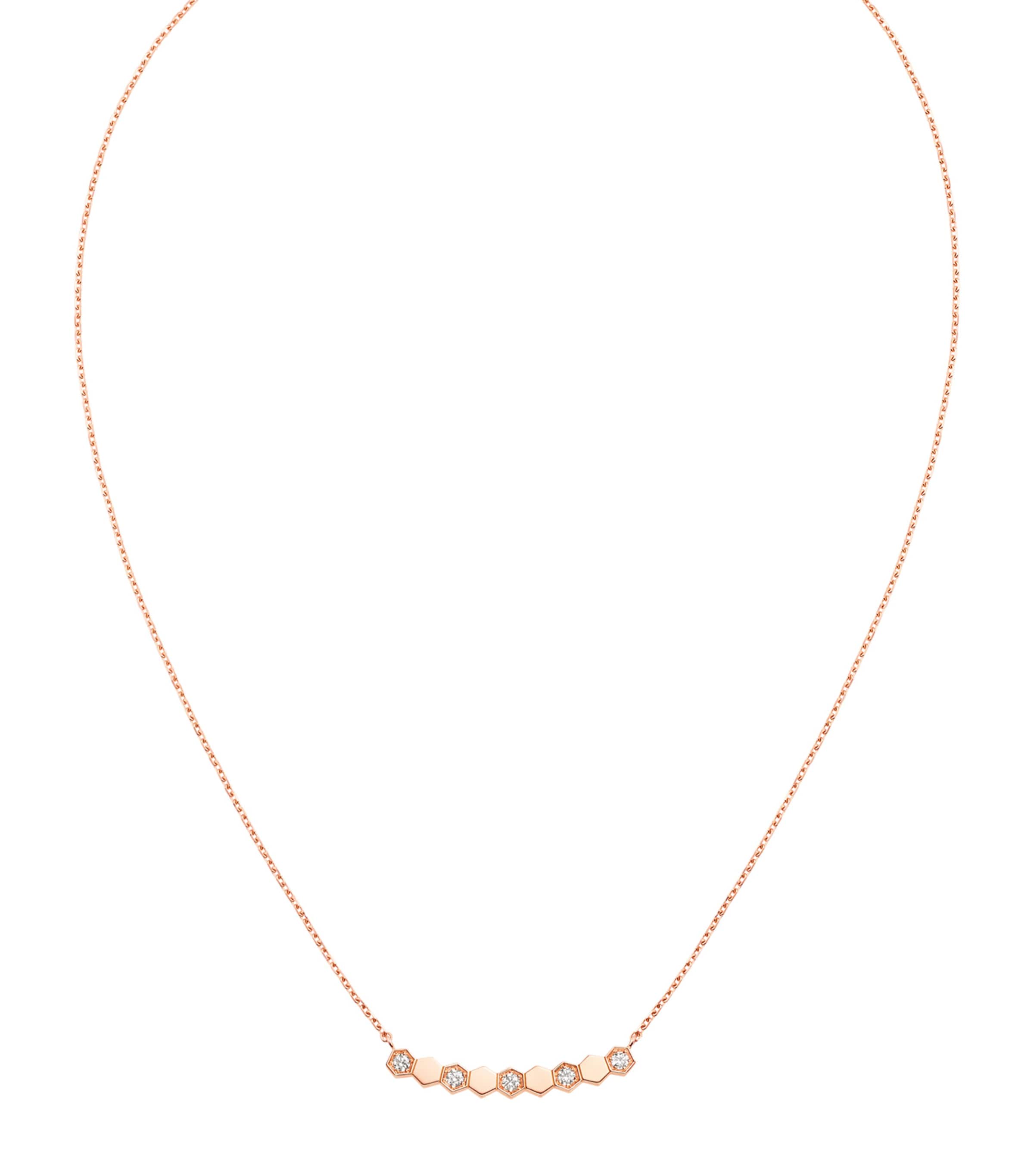 Rose Gold and Diamond Bee de Chaumet Pendant Necklace