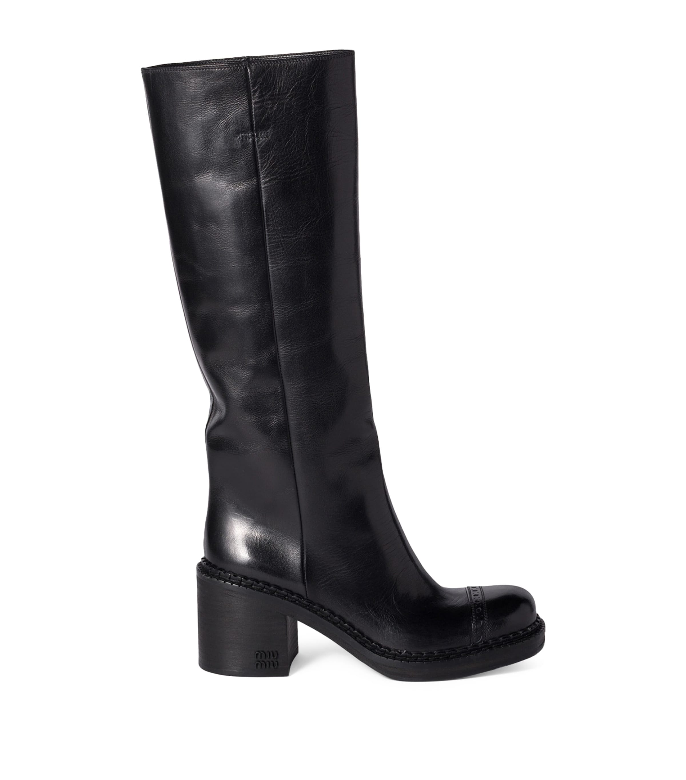 Leather Knee-High Boots 75