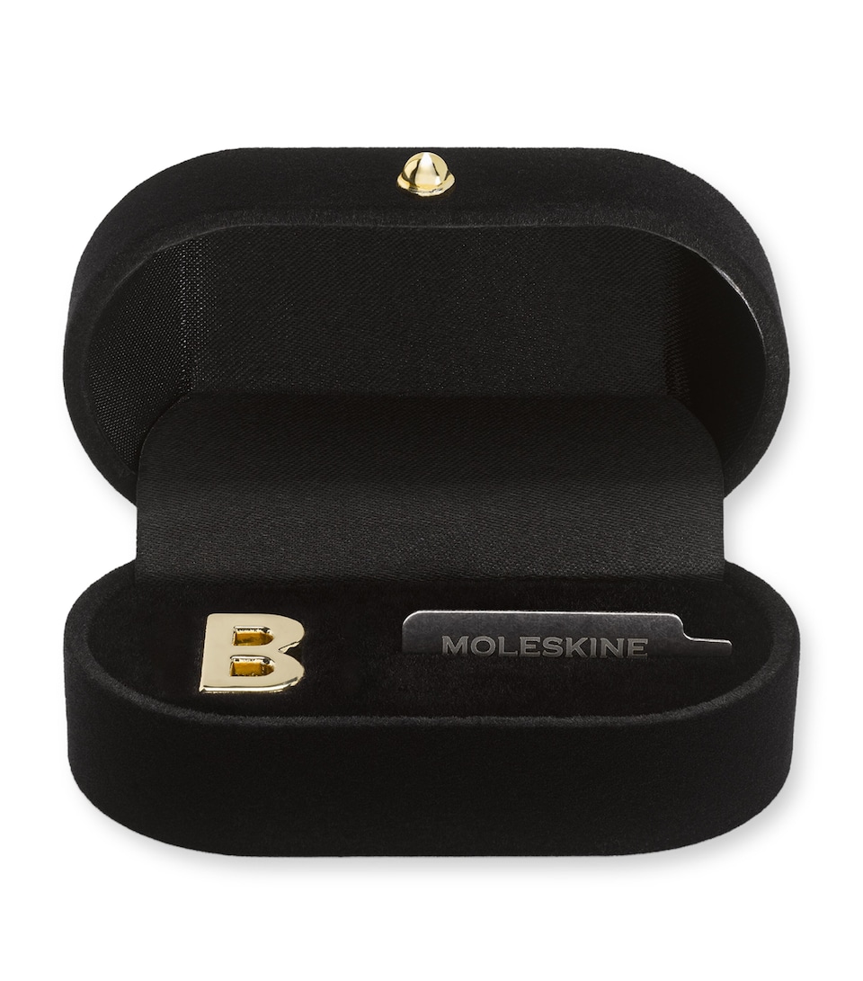 Gold-Plated B Notebook Charm