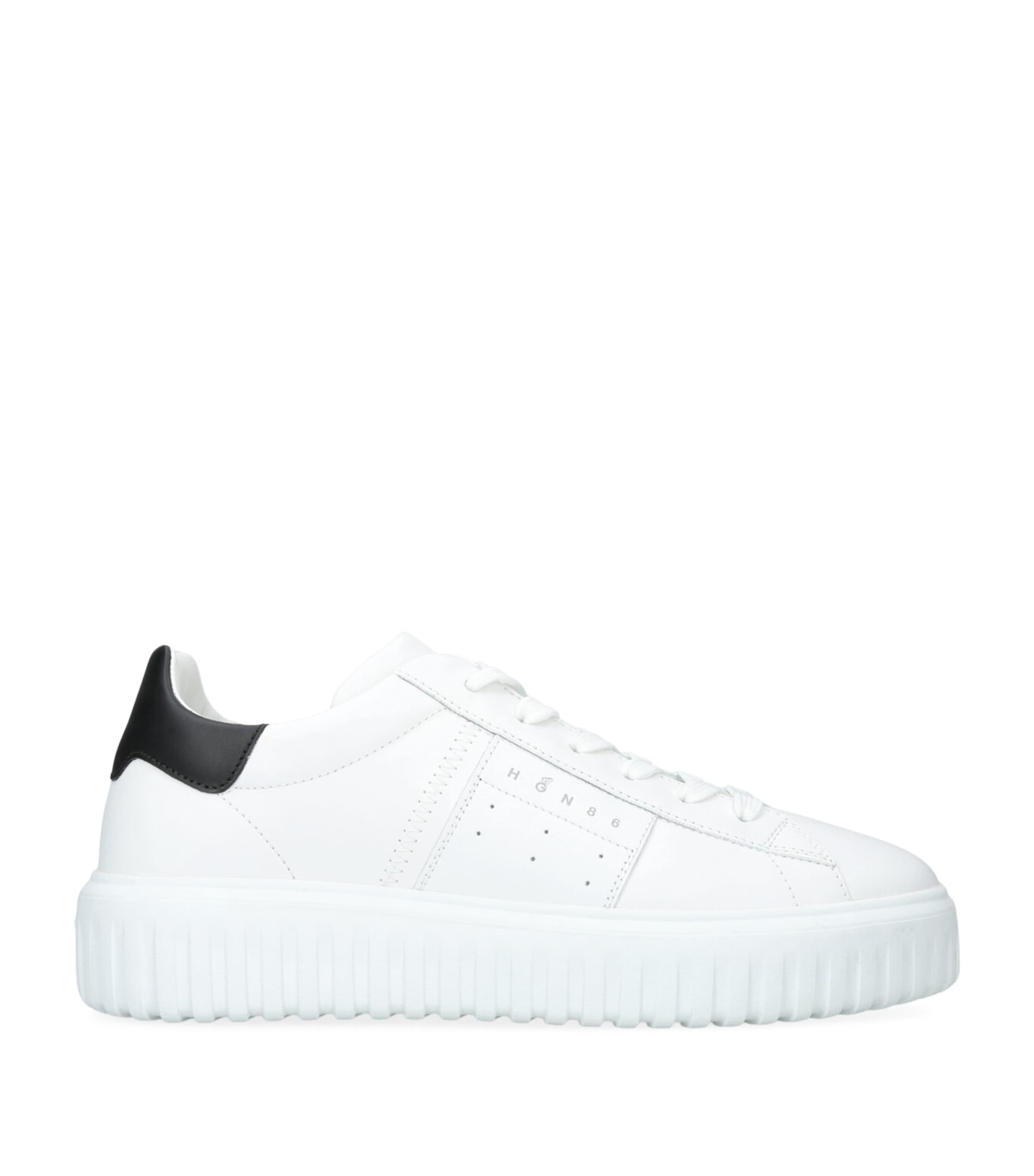 Hogan White Leather Hyperlight Sneakers | Harrods QA