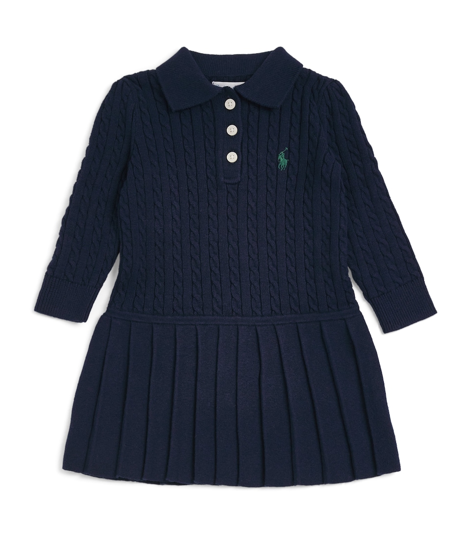 Cotton Cable-Knit Dress (3-24 Months)