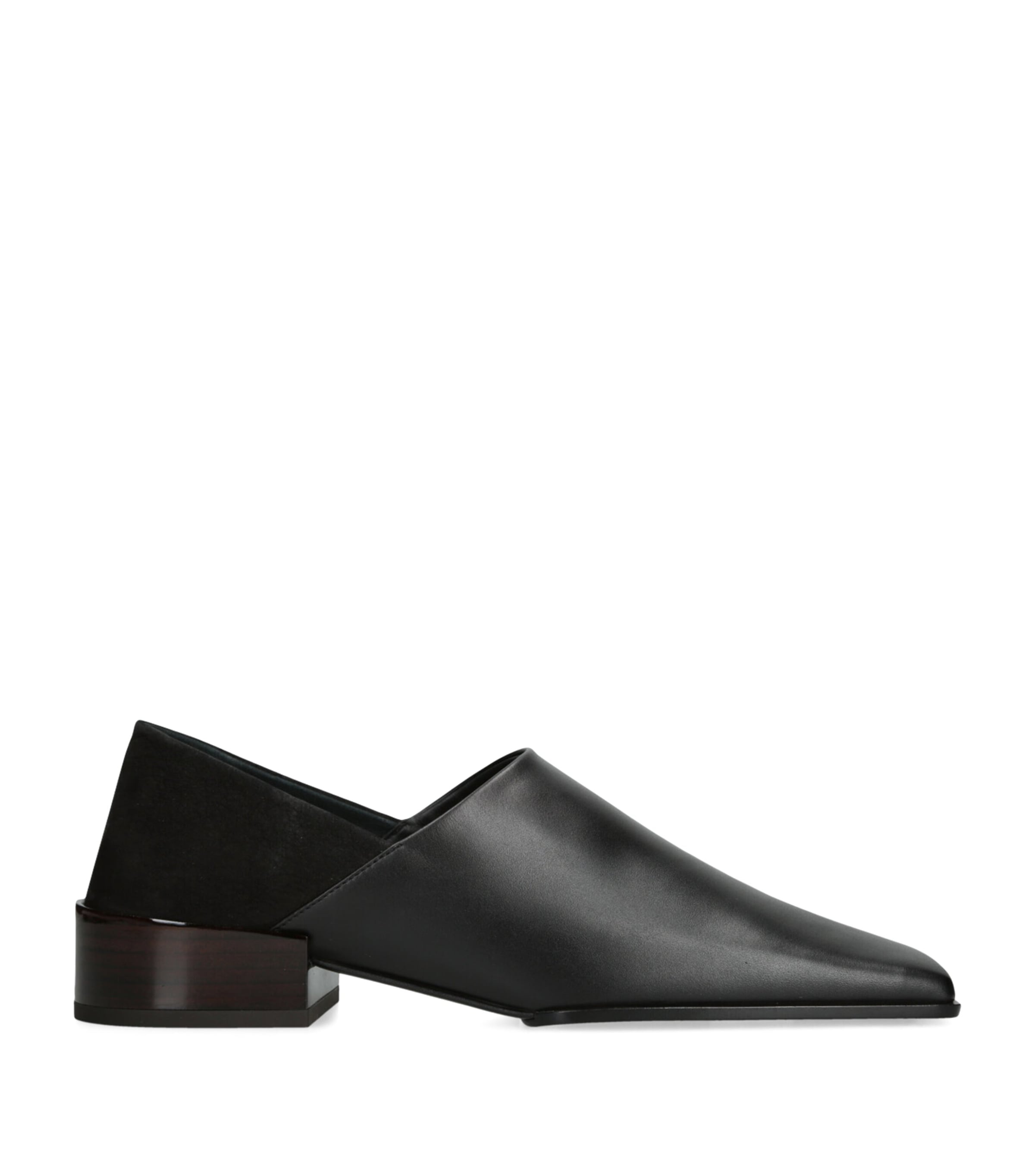 Leather Square-Toe Loafers 20