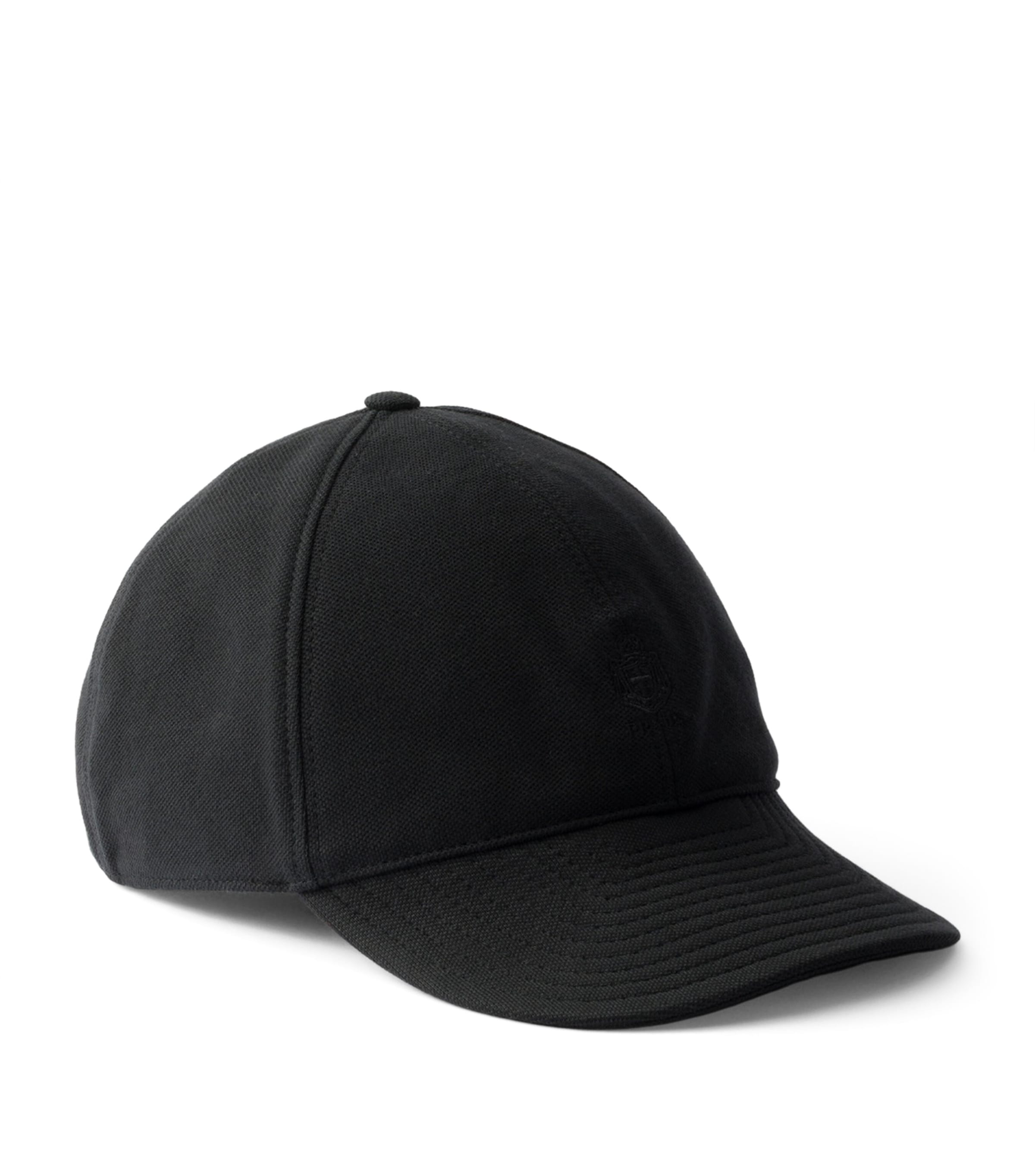 Prada Piqué Baseball Cap Black