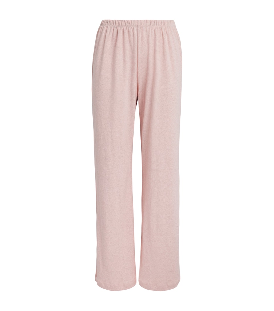 LESET Womens Cotton Nando Relaxed Sweatpants Petal Melange