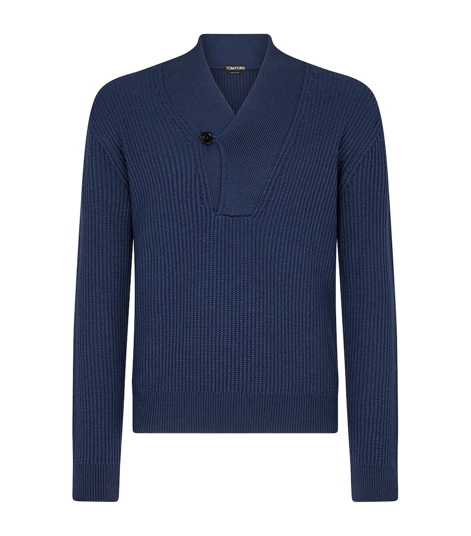 Wool-Silk Ribbed Sweater