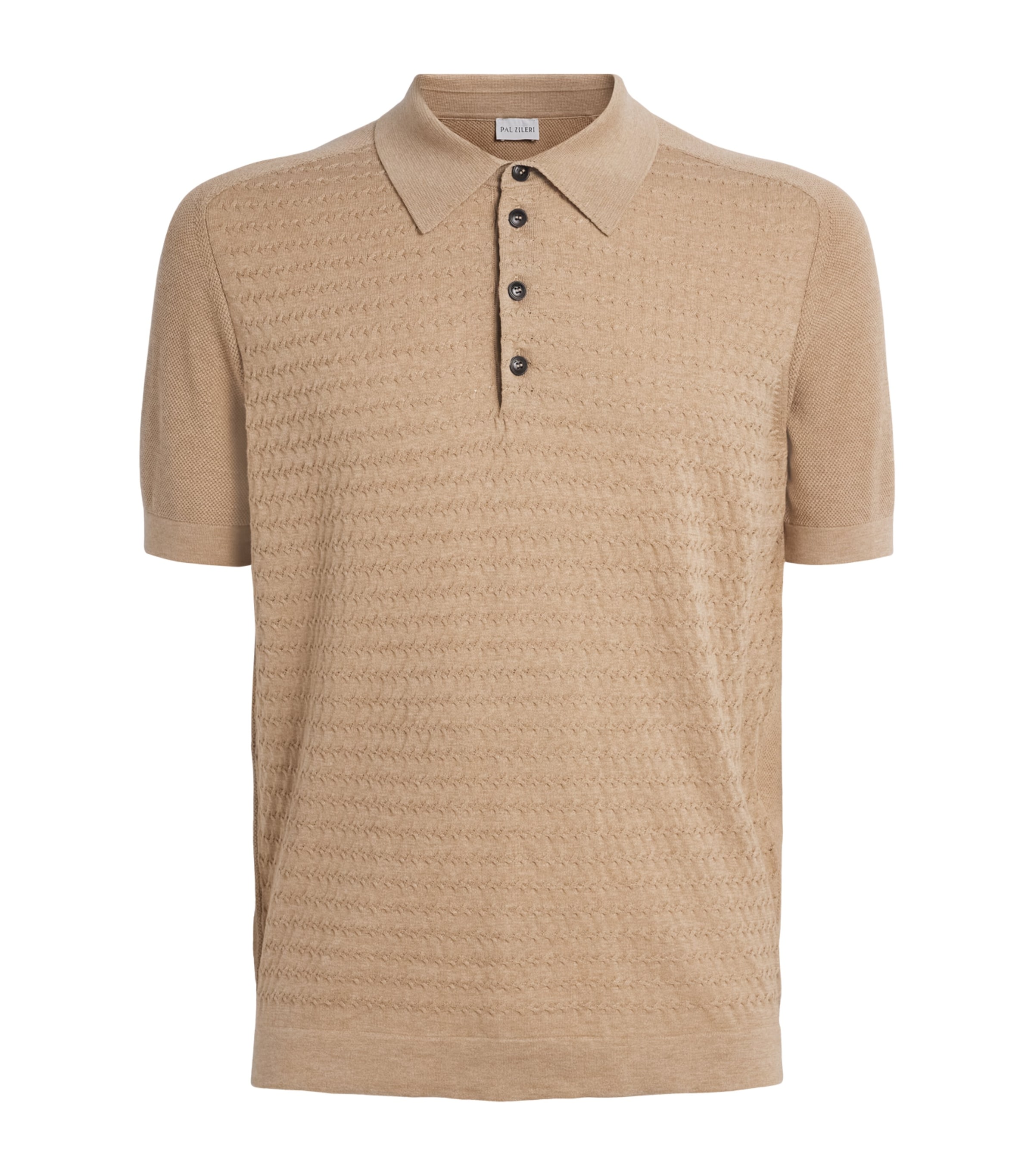 Cotton Cross-Stitch Polo Shirt
