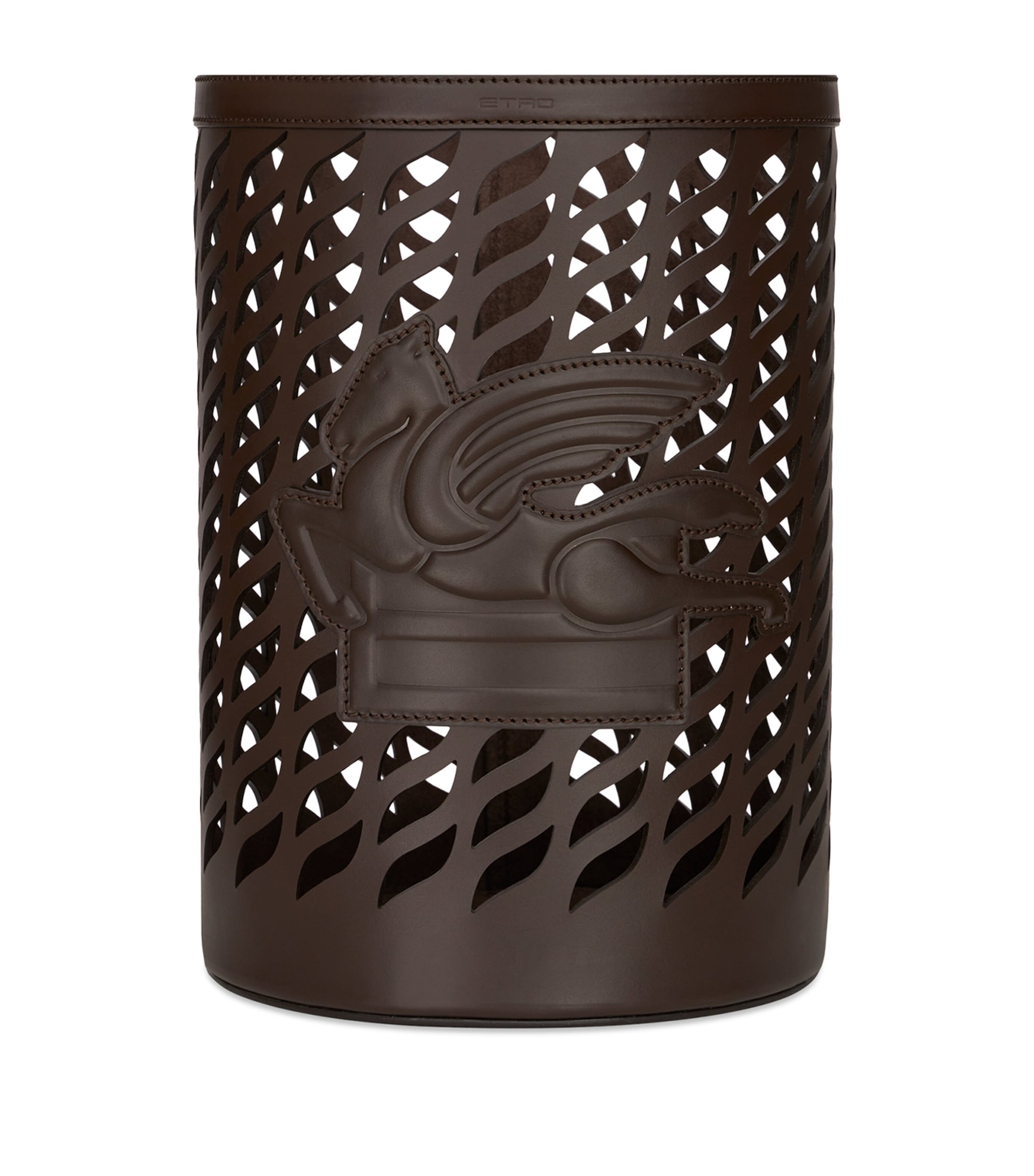 Etro Leather Drill Bin Drk Brwn