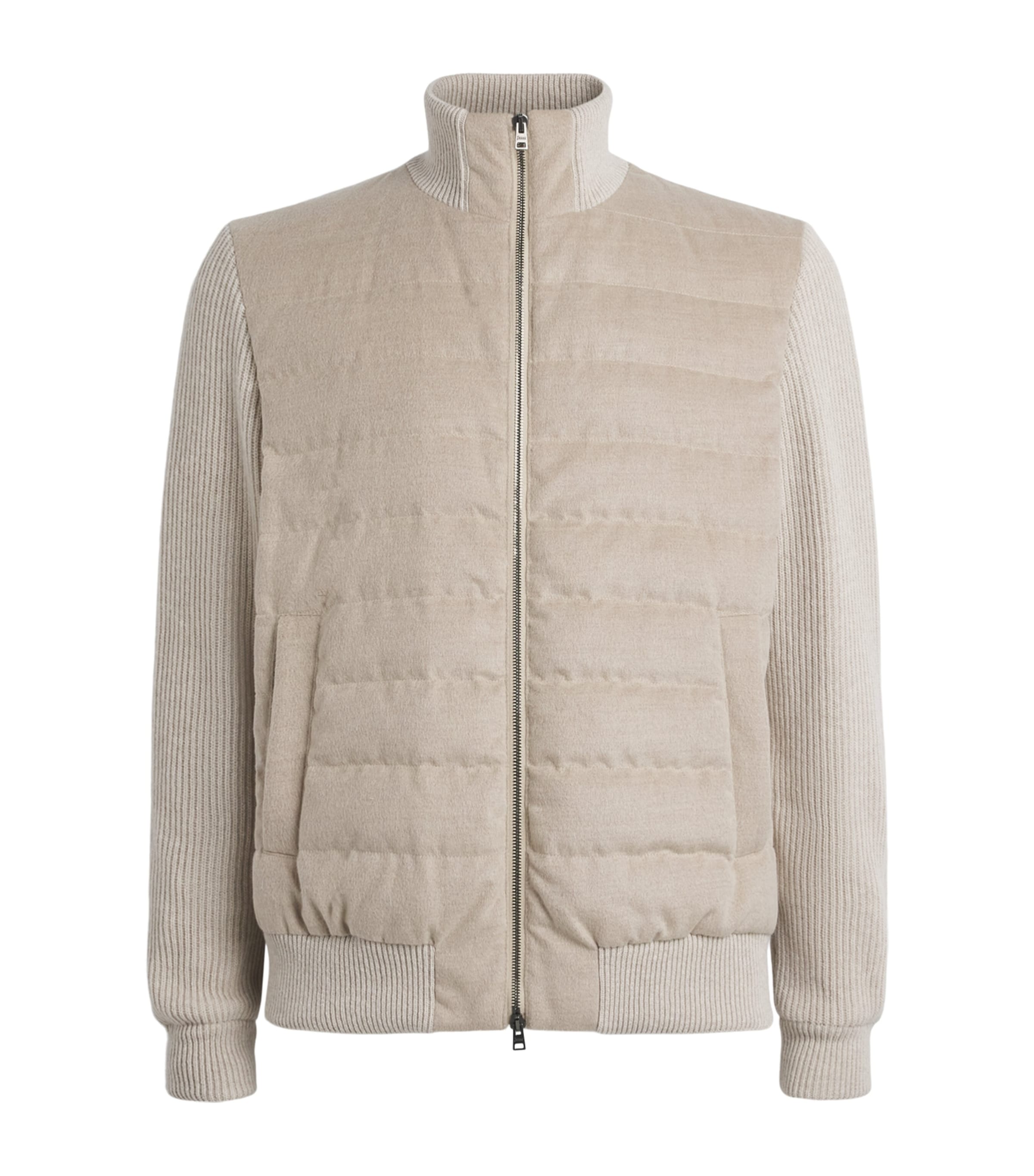 Herno Mens Quilted Hybrid Jacket Chantilly
