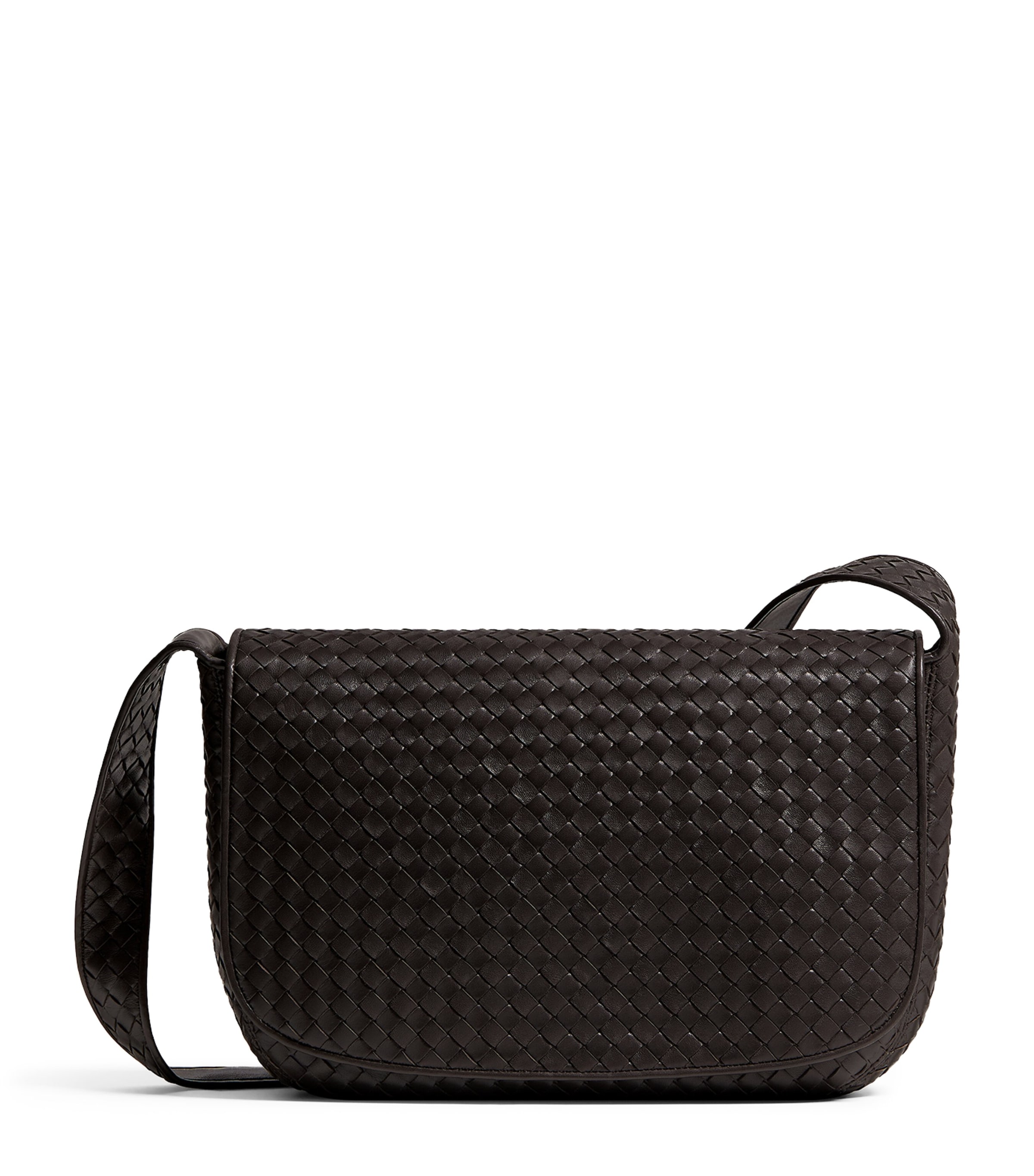 Bottega Veneta Large Lambskin Veneto Messenger Bag