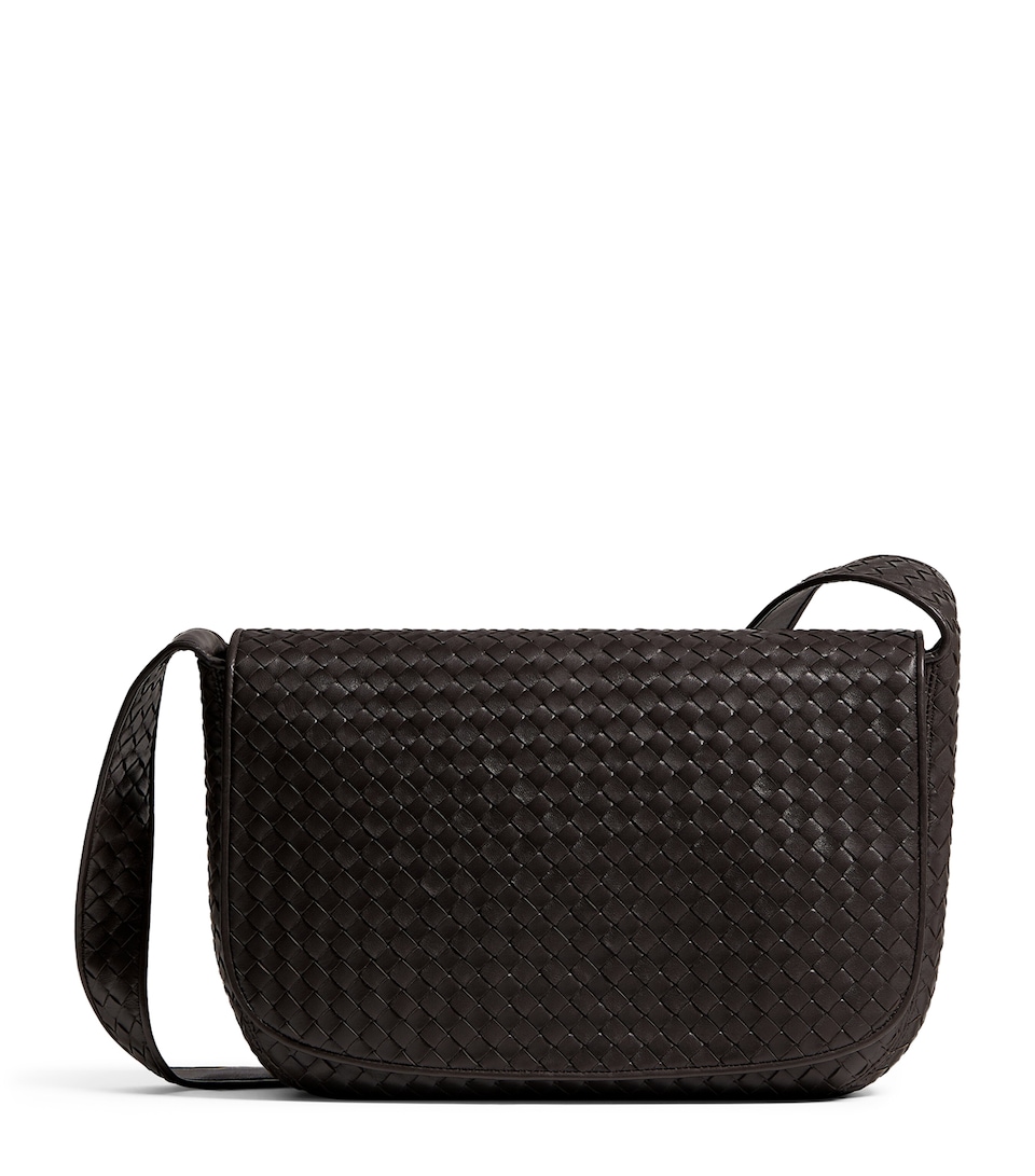 Bottega Veneta Large Lambskin Veneto Messenger Bag