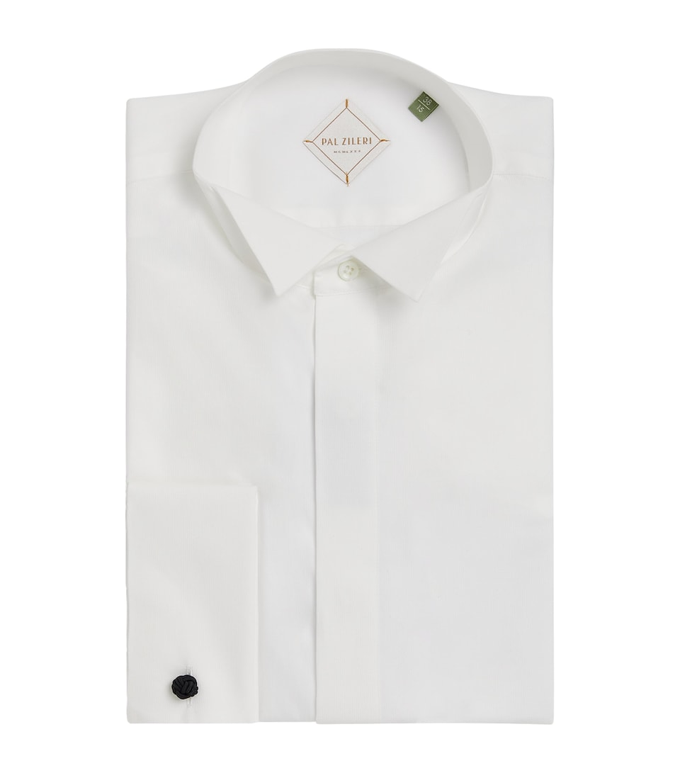 Cotton Hidden Button Shirt