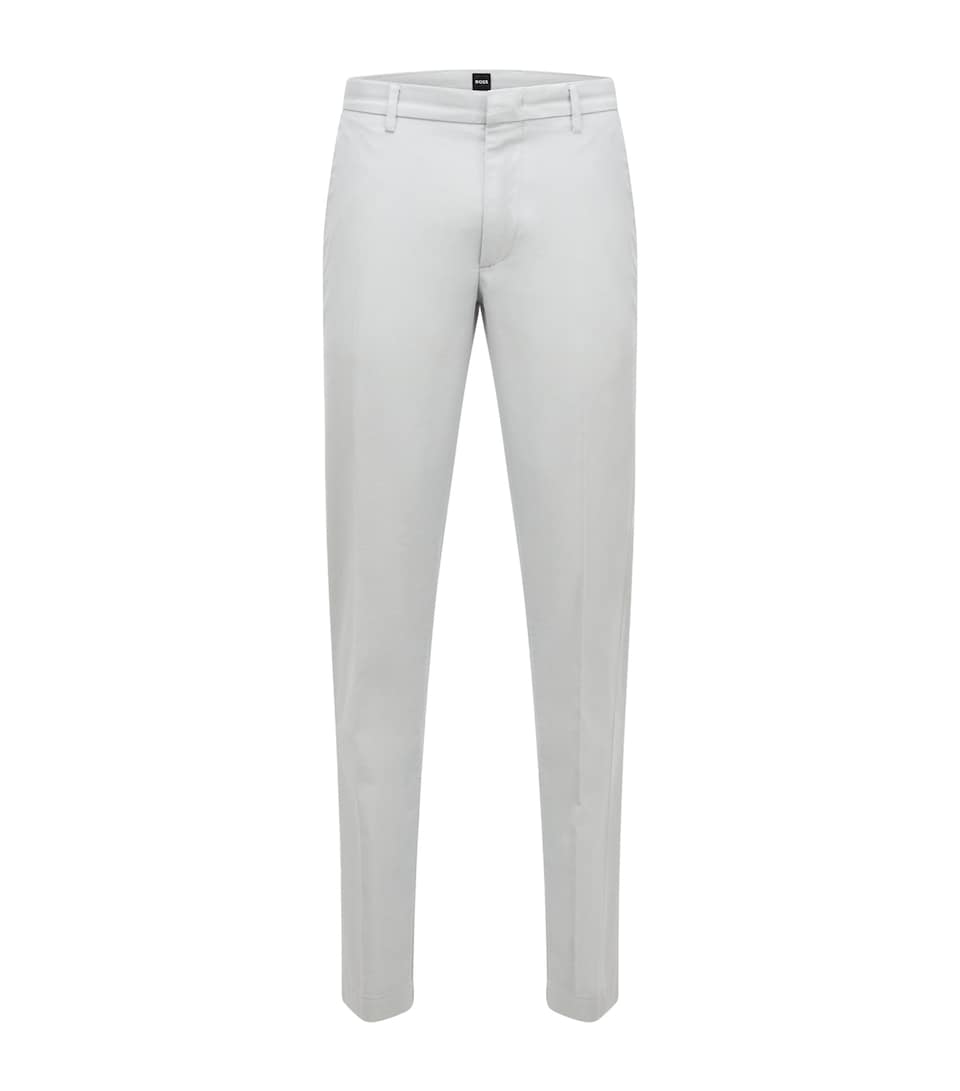 BOSS Mens Cotton-Blend Chinos