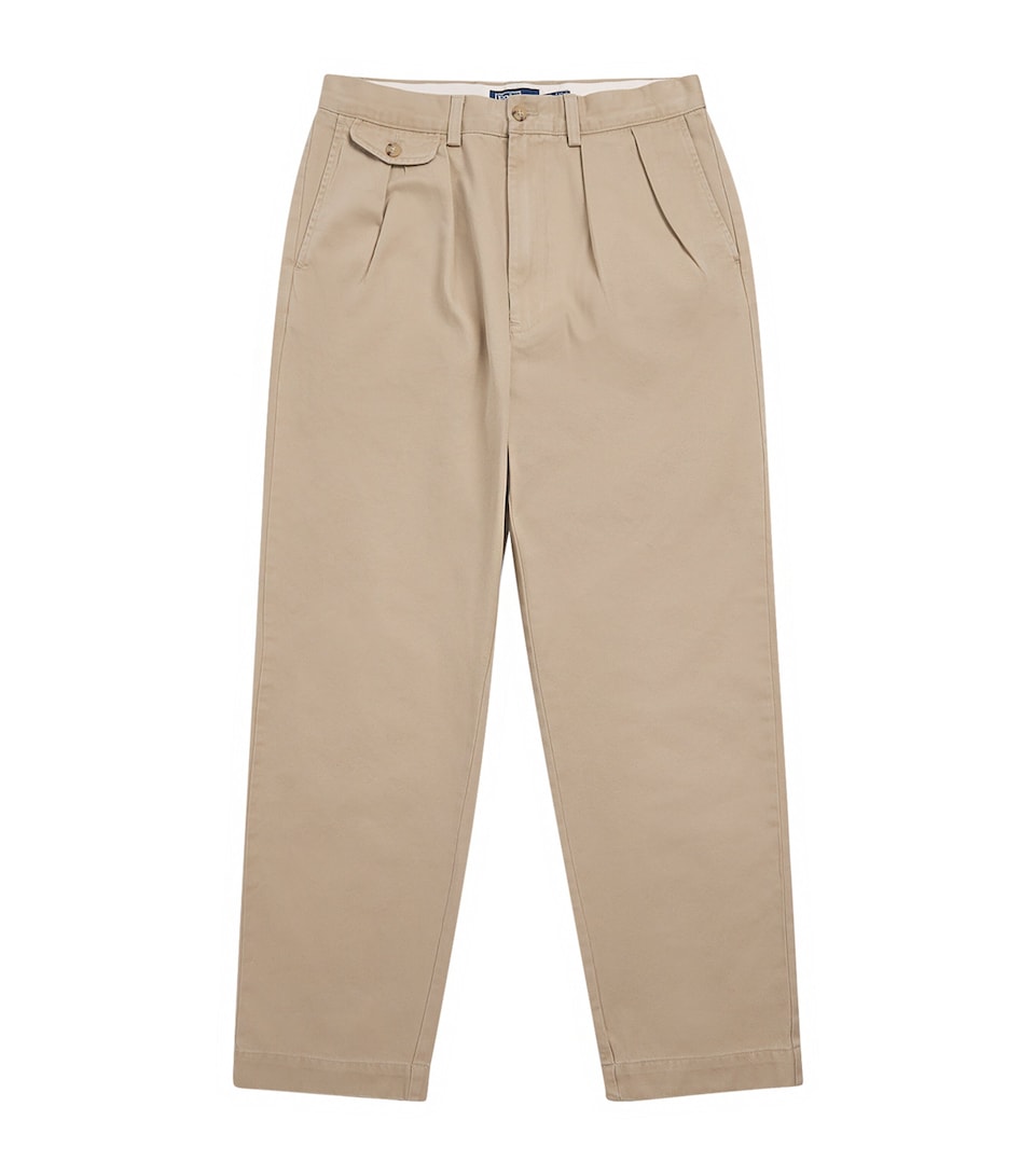 Cotton Pleated Whitman Chinos