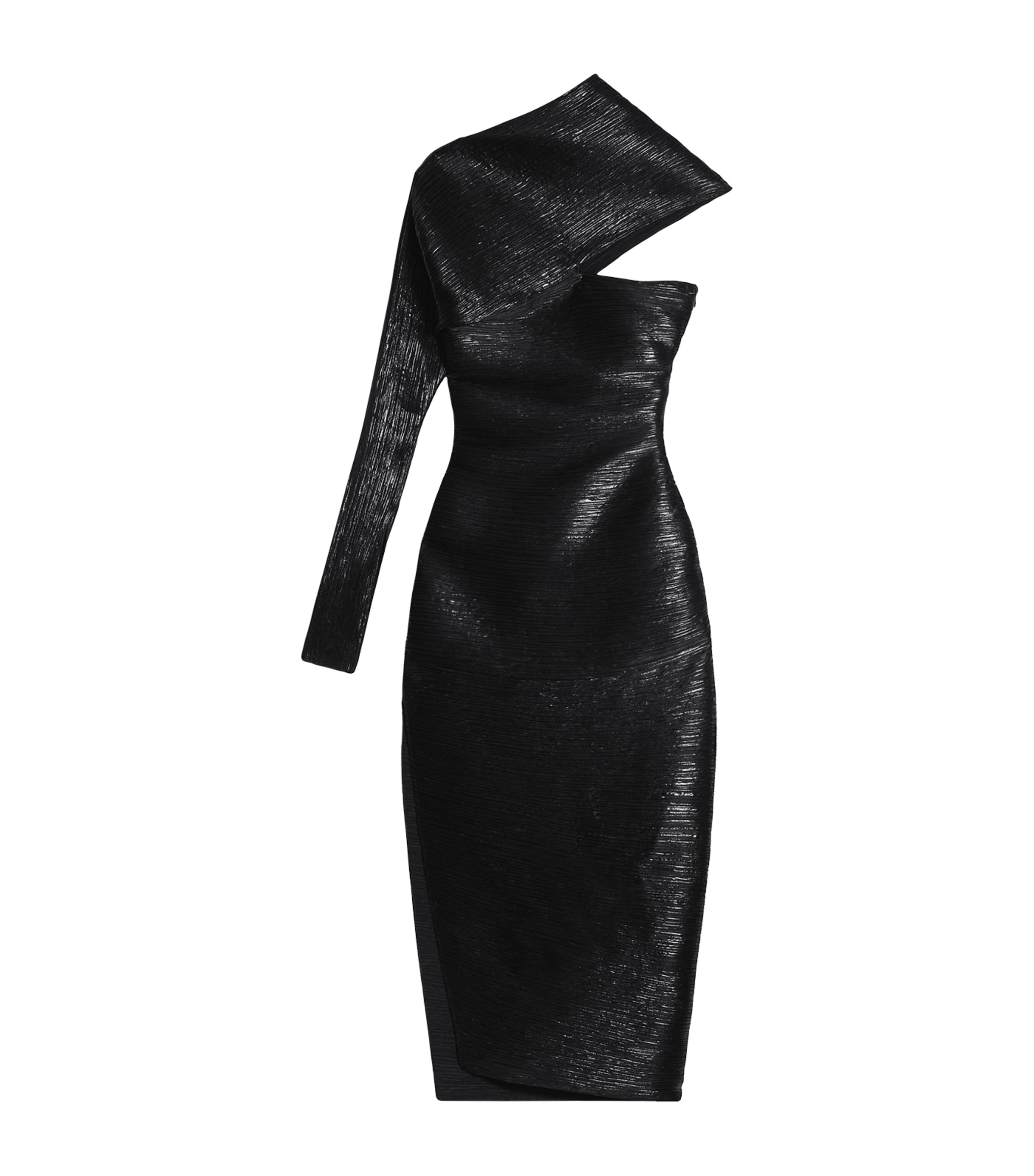 Schiaparelli Womens Pleated Midi Dress Black