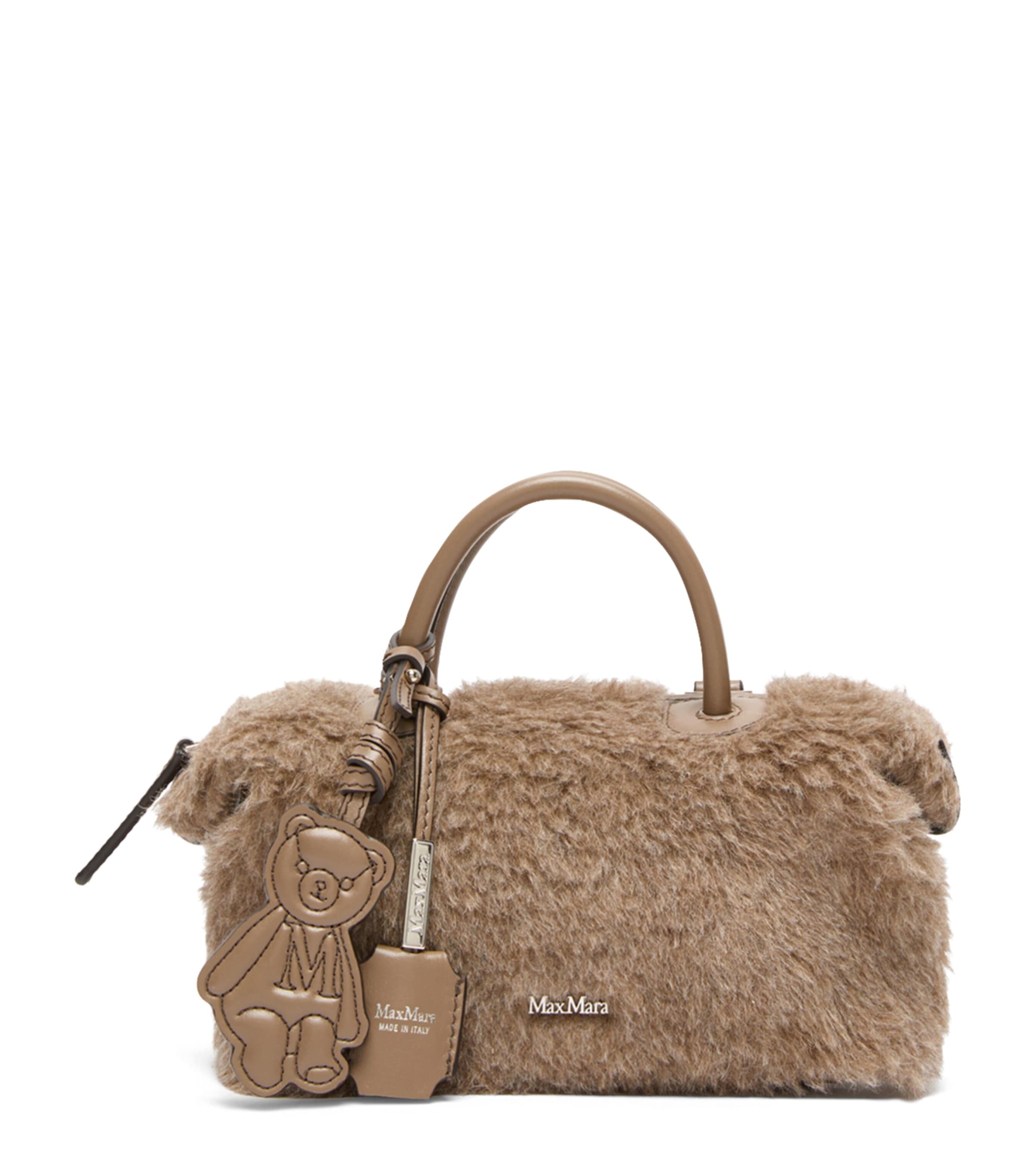 Max Mara Teddy Top-Handle Bag Beige Golden