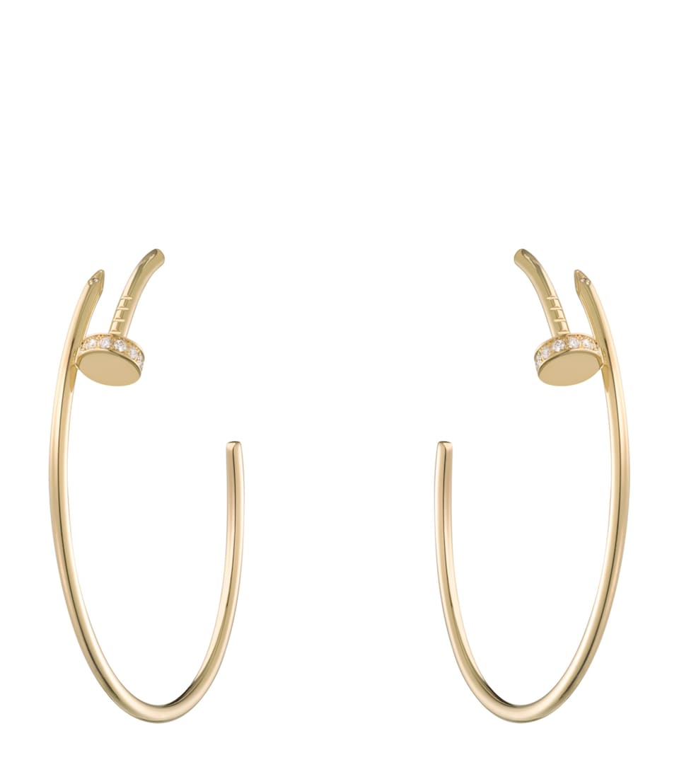 Yellow Gold and Diamond Juste un Clou Earrings