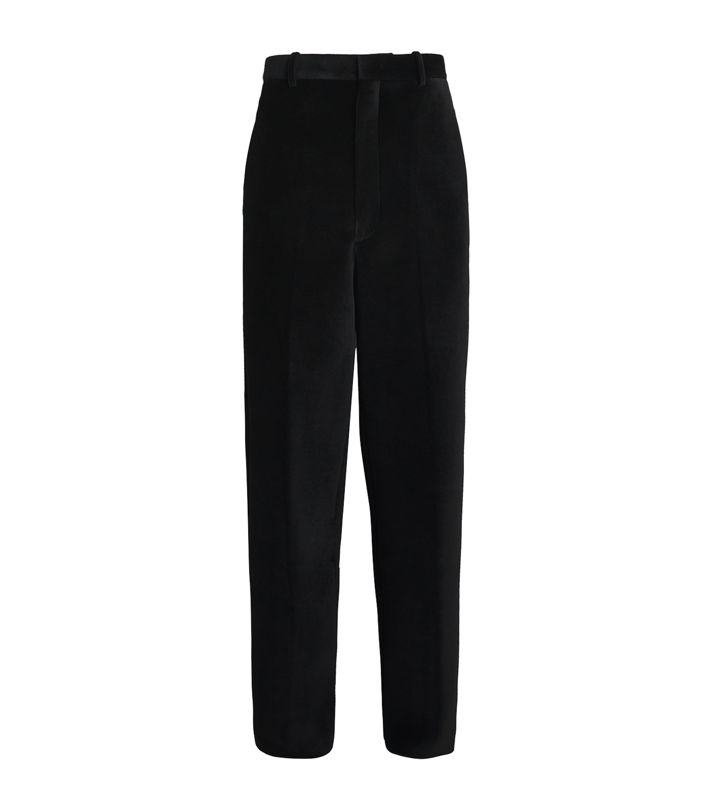 Double-Faced Velvet Tailored Trousers